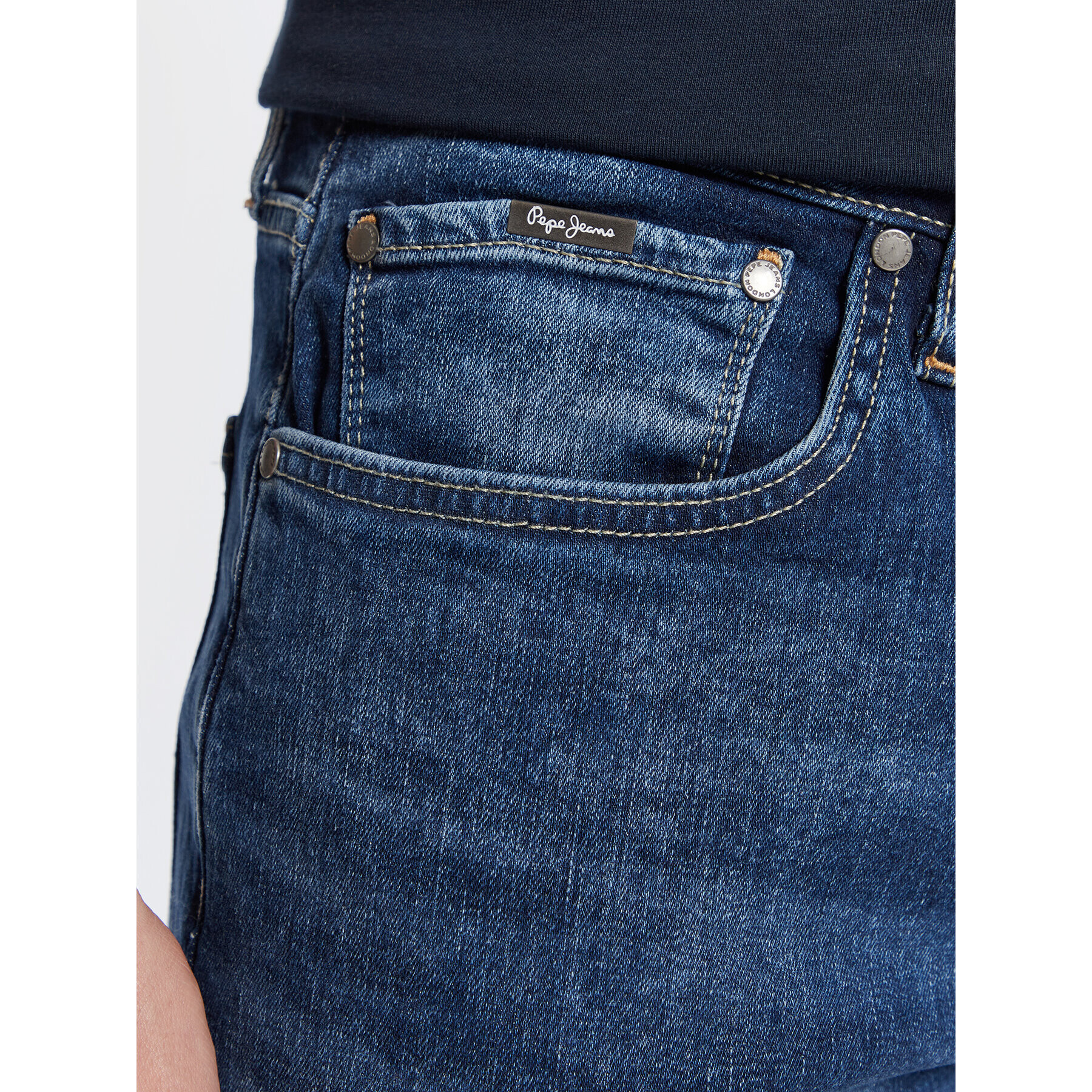 Pepe Jeans Дънки Stanley PM206326 Тъмносин Tapered Fit - Pepit.bg