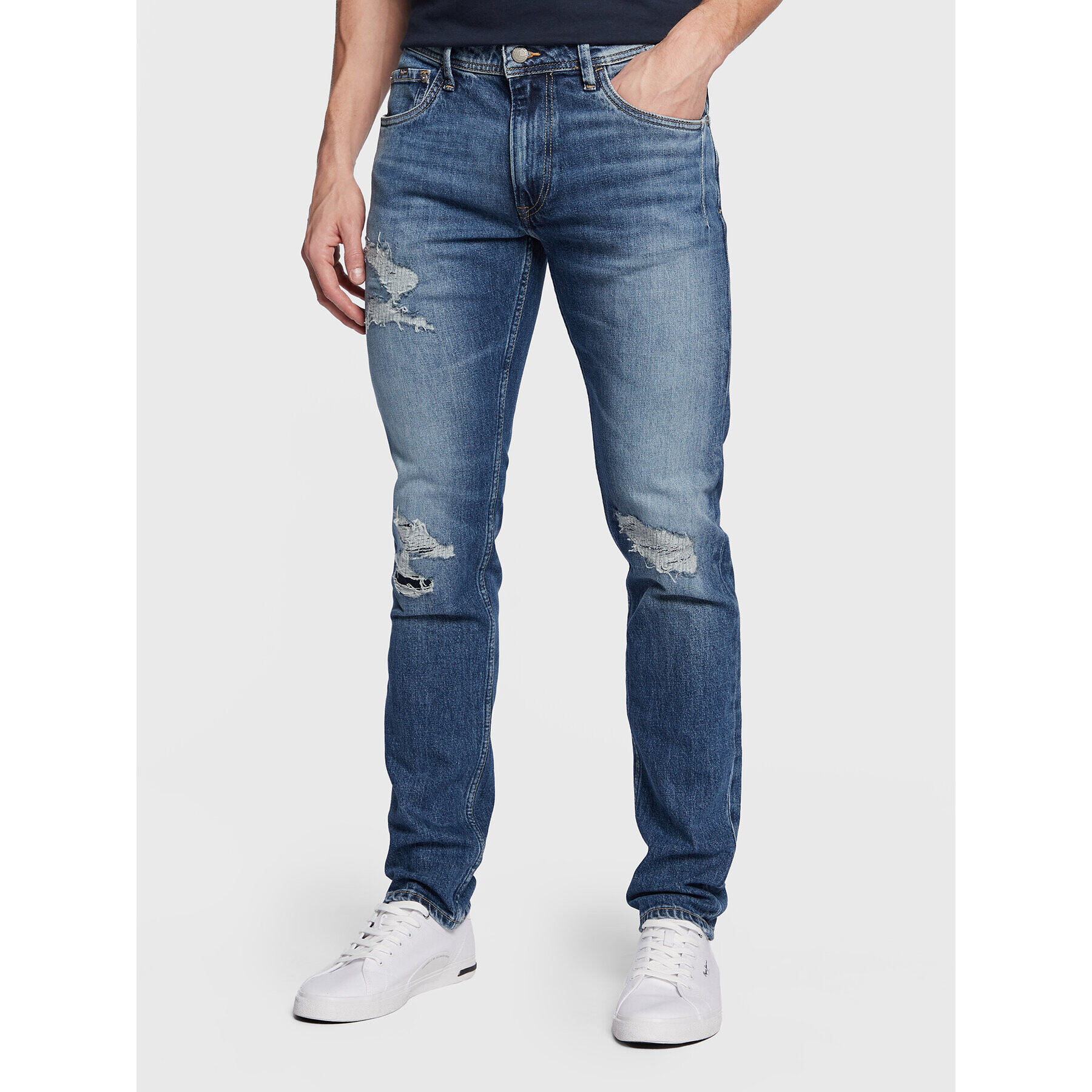 Pepe Jeans Дънки Stanley PM206816 Тъмносин Tapered Fit - Pepit.bg