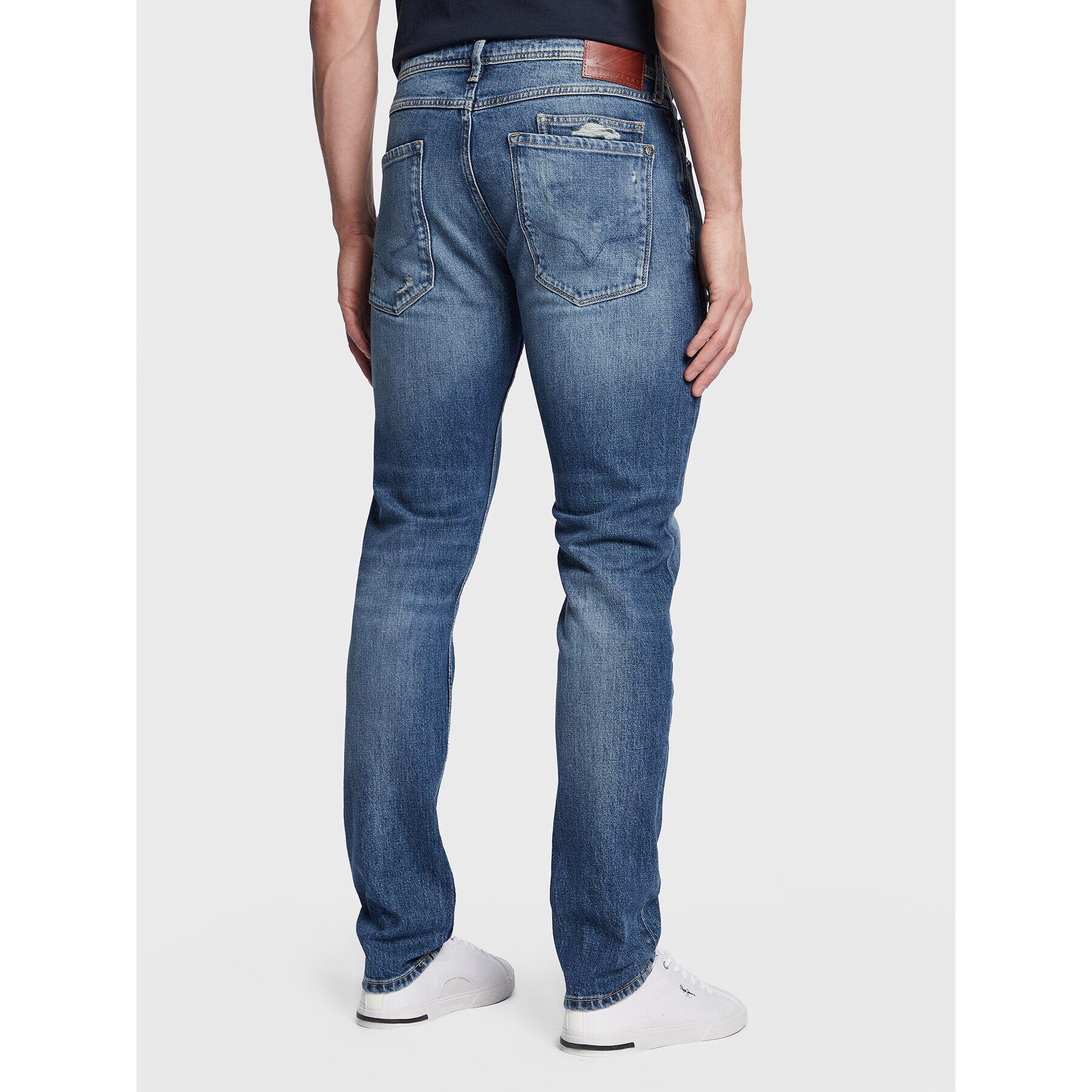 Pepe Jeans Дънки Stanley PM206816 Тъмносин Tapered Fit - Pepit.bg