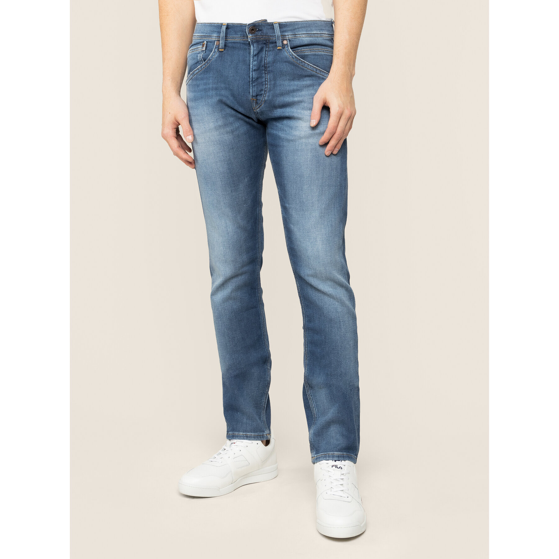 Pepe Jeans Дънки Track PM201100 Тъмносин Regular Fit - Pepit.bg