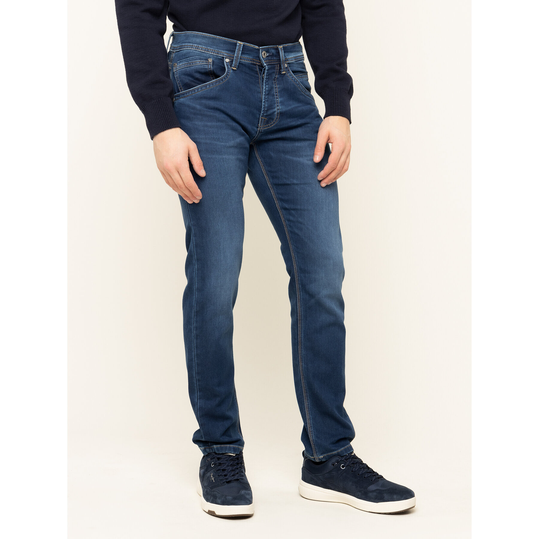 Pepe Jeans Дънки Track PM201100 Тъмносин Regular Fit - Pepit.bg