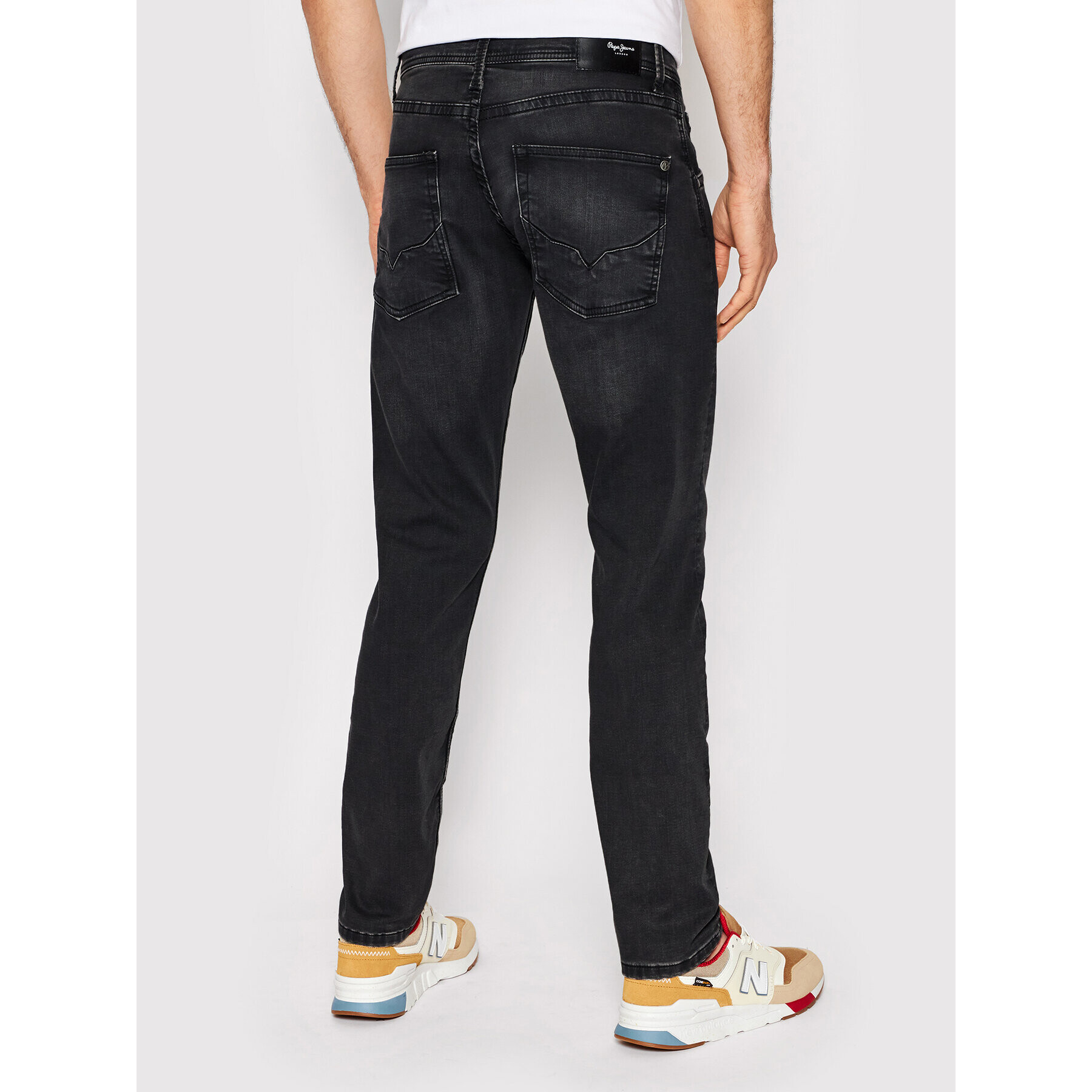 Pepe Jeans Дънки Track PM206328 Черен Straight Fit - Pepit.bg