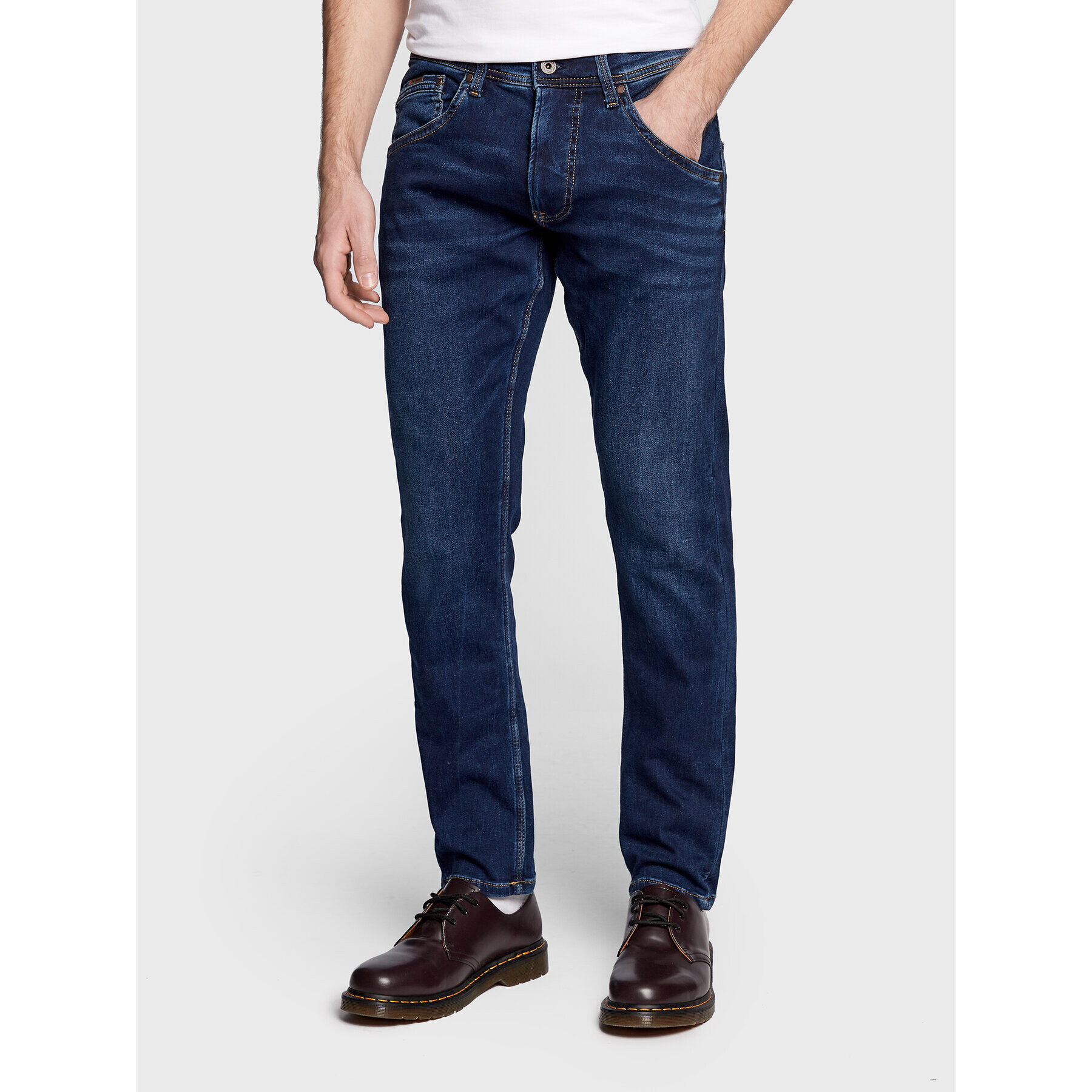 Pepe Jeans Дънки Track PM206328 Тъмносин Regular Fit - Pepit.bg