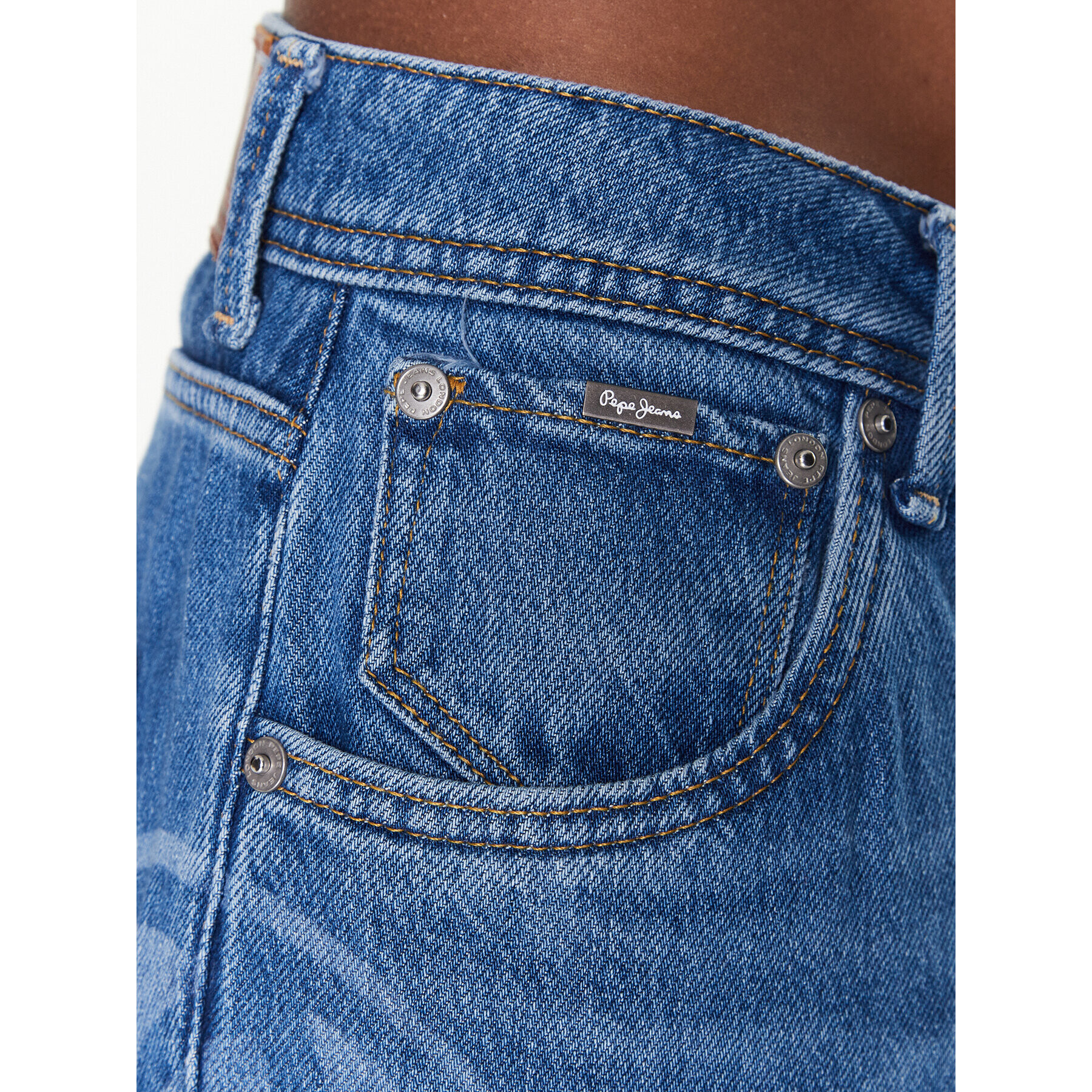 Pepe Jeans Дънки Violet Bandani PL204403R Син Mom Fit - Pepit.bg