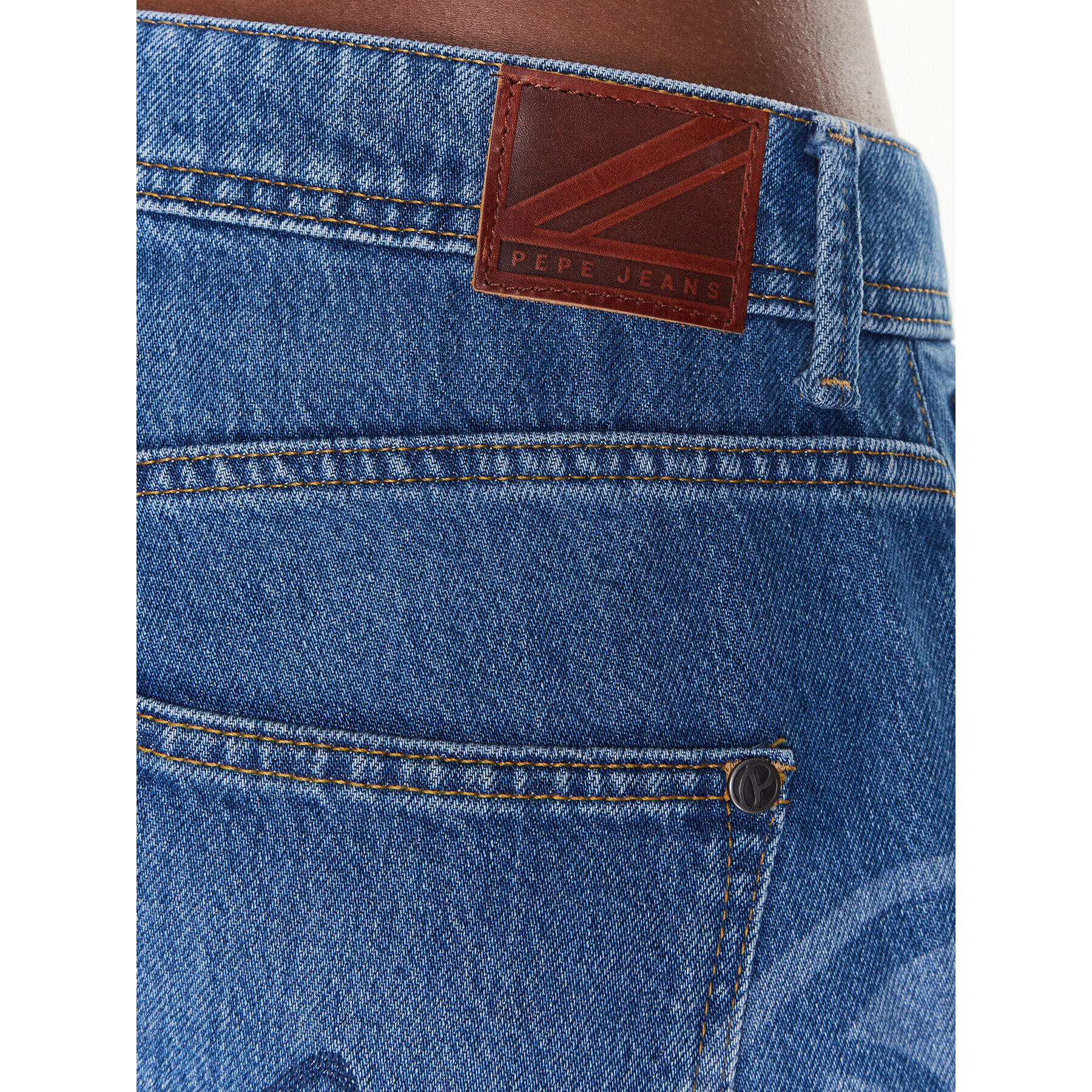 Pepe Jeans Дънки Violet Bandani PL204403R Син Mom Fit - Pepit.bg