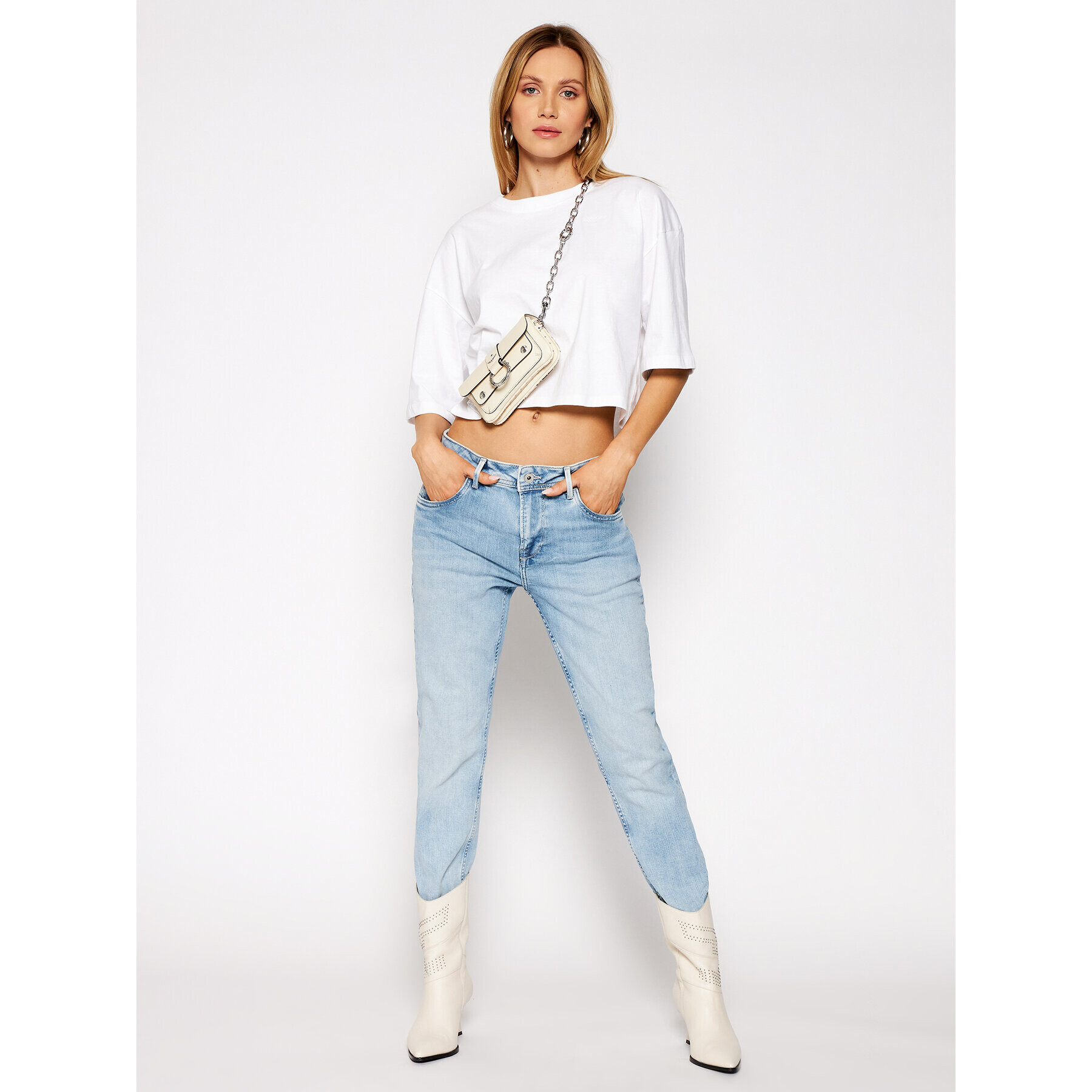 Pepe Jeans Дънки Violet PL201742 Син Relaxed Fit - Pepit.bg