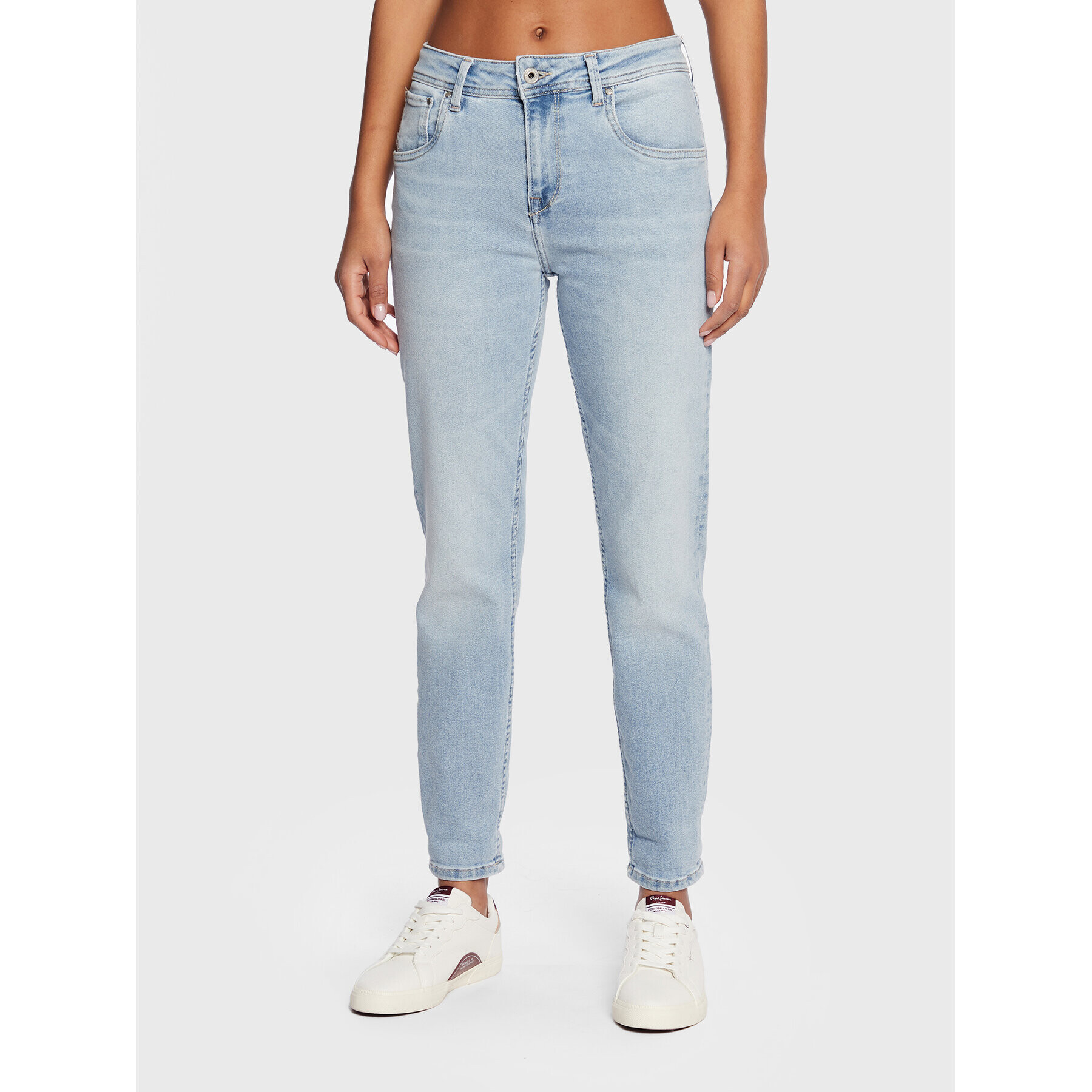 Pepe Jeans Дънки Violet PL204176 Син Mom Fit - Pepit.bg