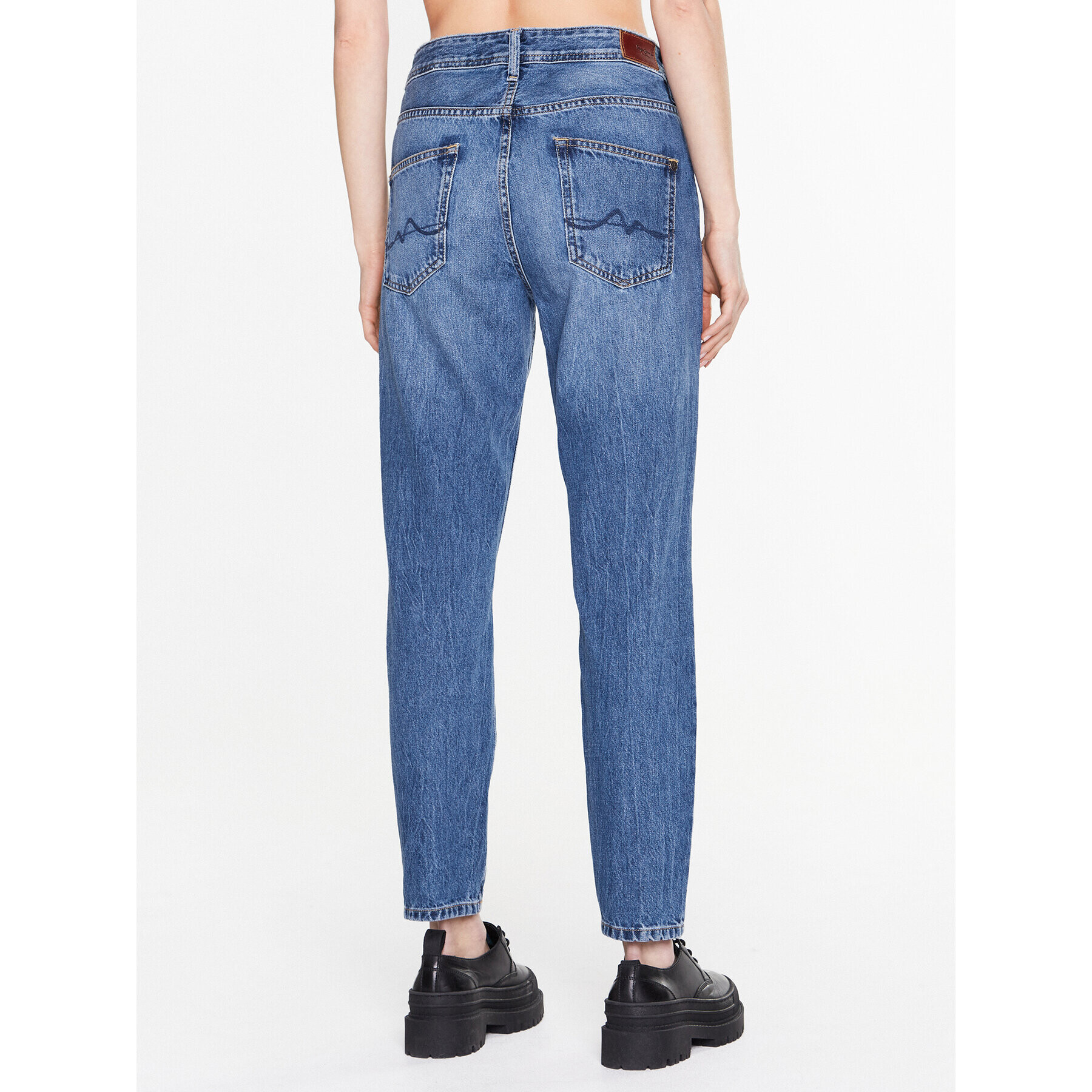 Pepe Jeans Дънки Violet PL204176 Син Mom Fit - Pepit.bg