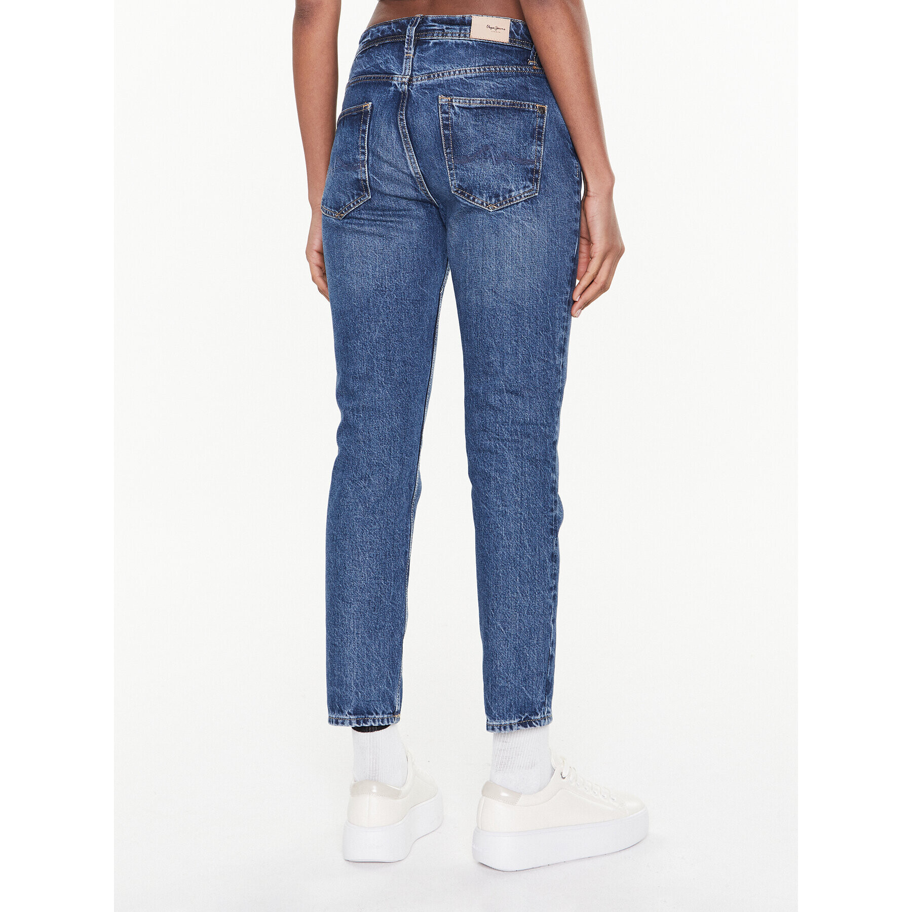 Pepe Jeans Дънки Violet PL204176 Тъмносин Mom Fit - Pepit.bg