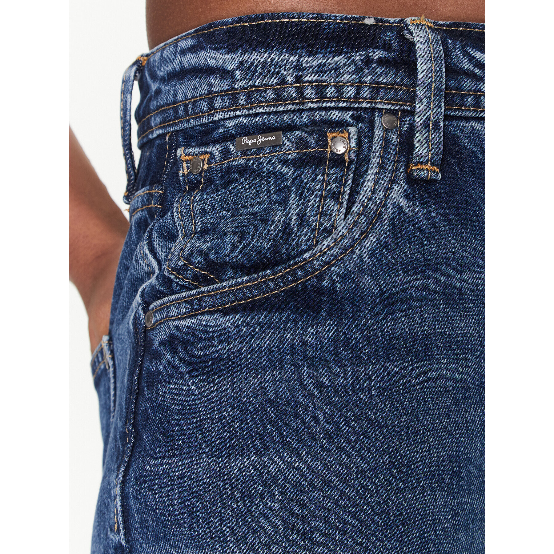 Pepe Jeans Дънки Violet PL204176 Тъмносин Mom Fit - Pepit.bg