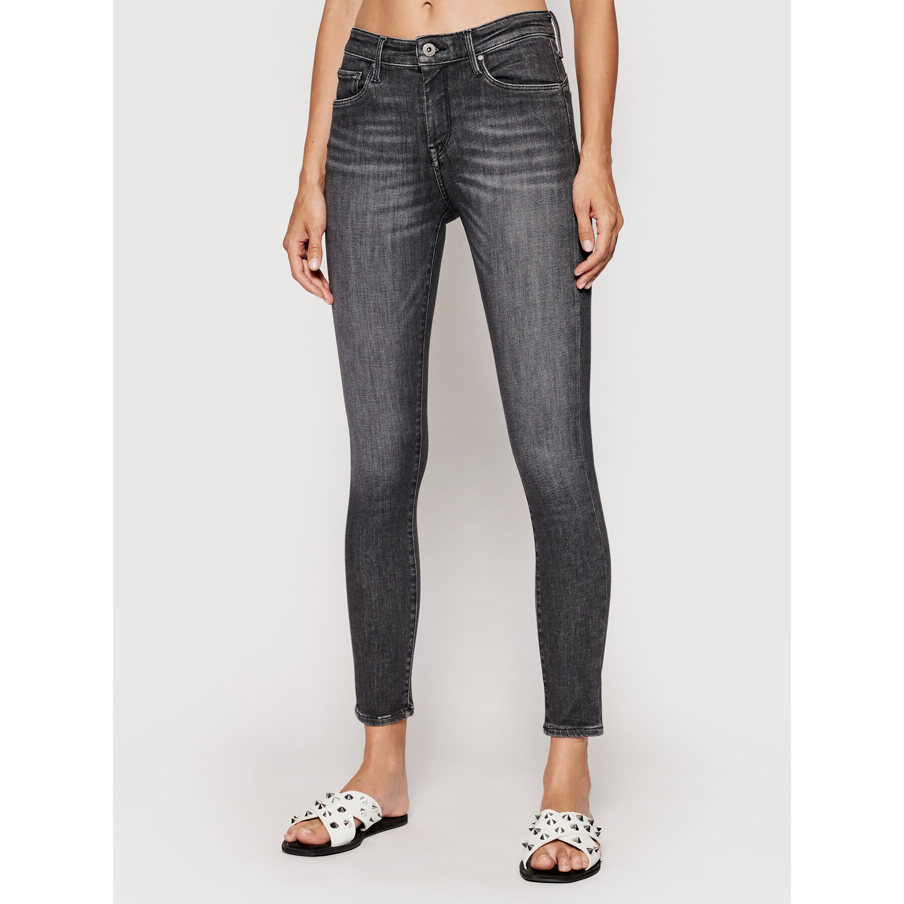 Pepe Jeans Дънки Zoe PL203616 Черен Skinny Fit - Pepit.bg