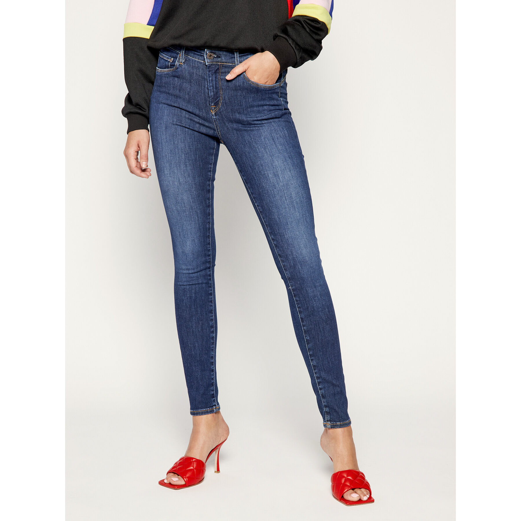 Pepe Jeans Дънки Zoe PL203616 Тъмносин Skinny Fit - Pepit.bg