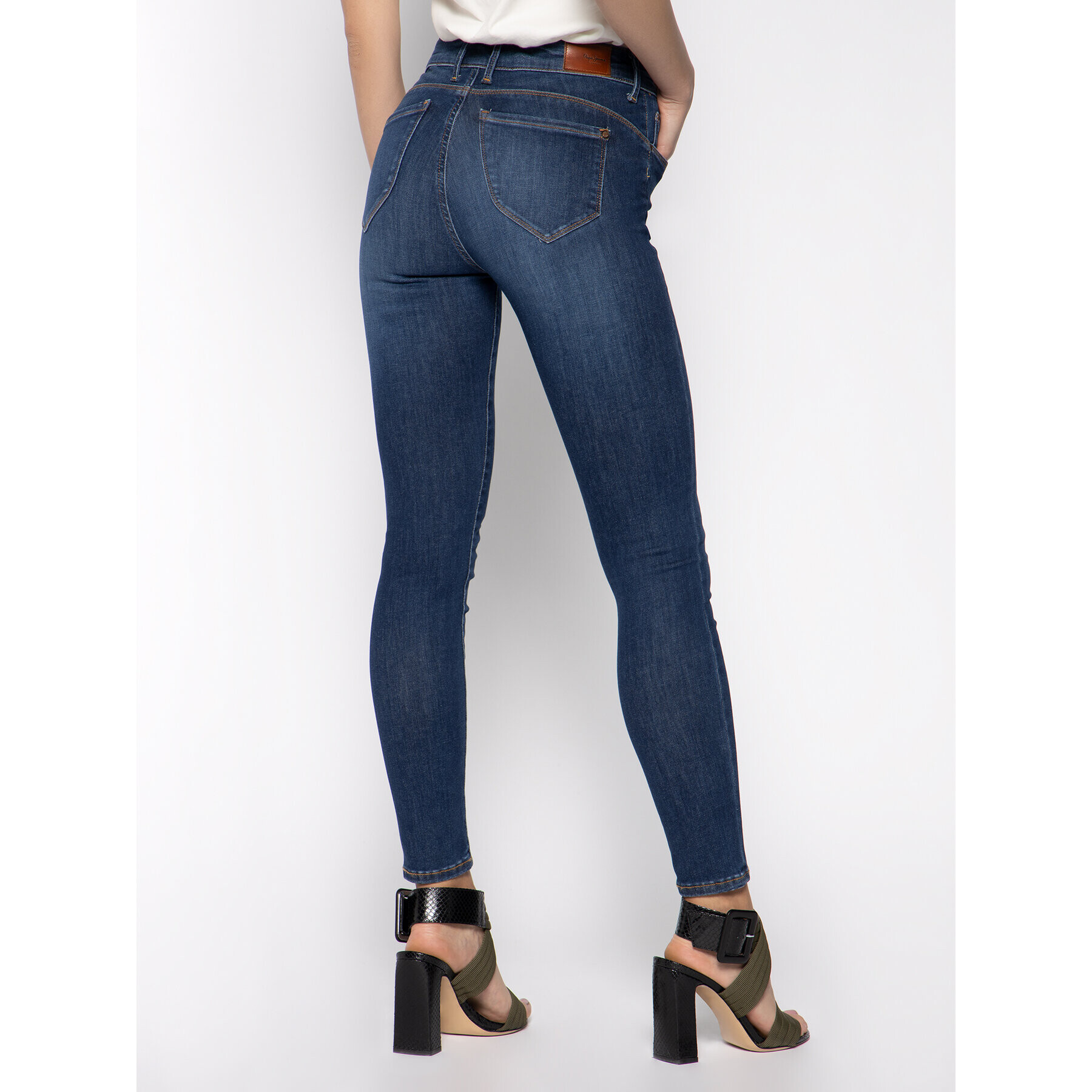 Pepe Jeans Дънки Zoe PL203616 Тъмносин Skinny Fit - Pepit.bg