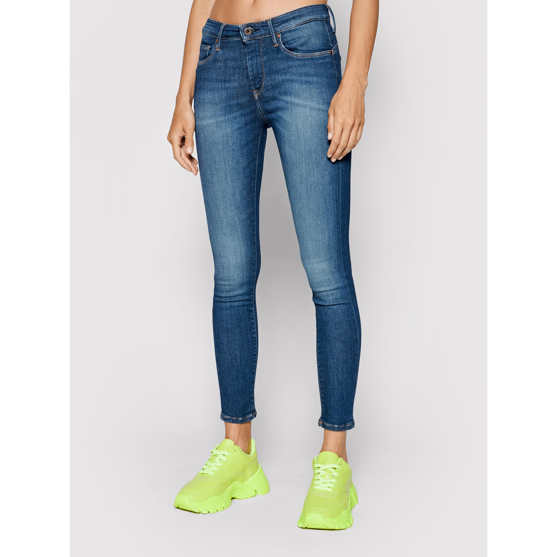 Pepe Jeans Дънки Zoe PL203616D Тъмносин Skinny Fit - Pepit.bg