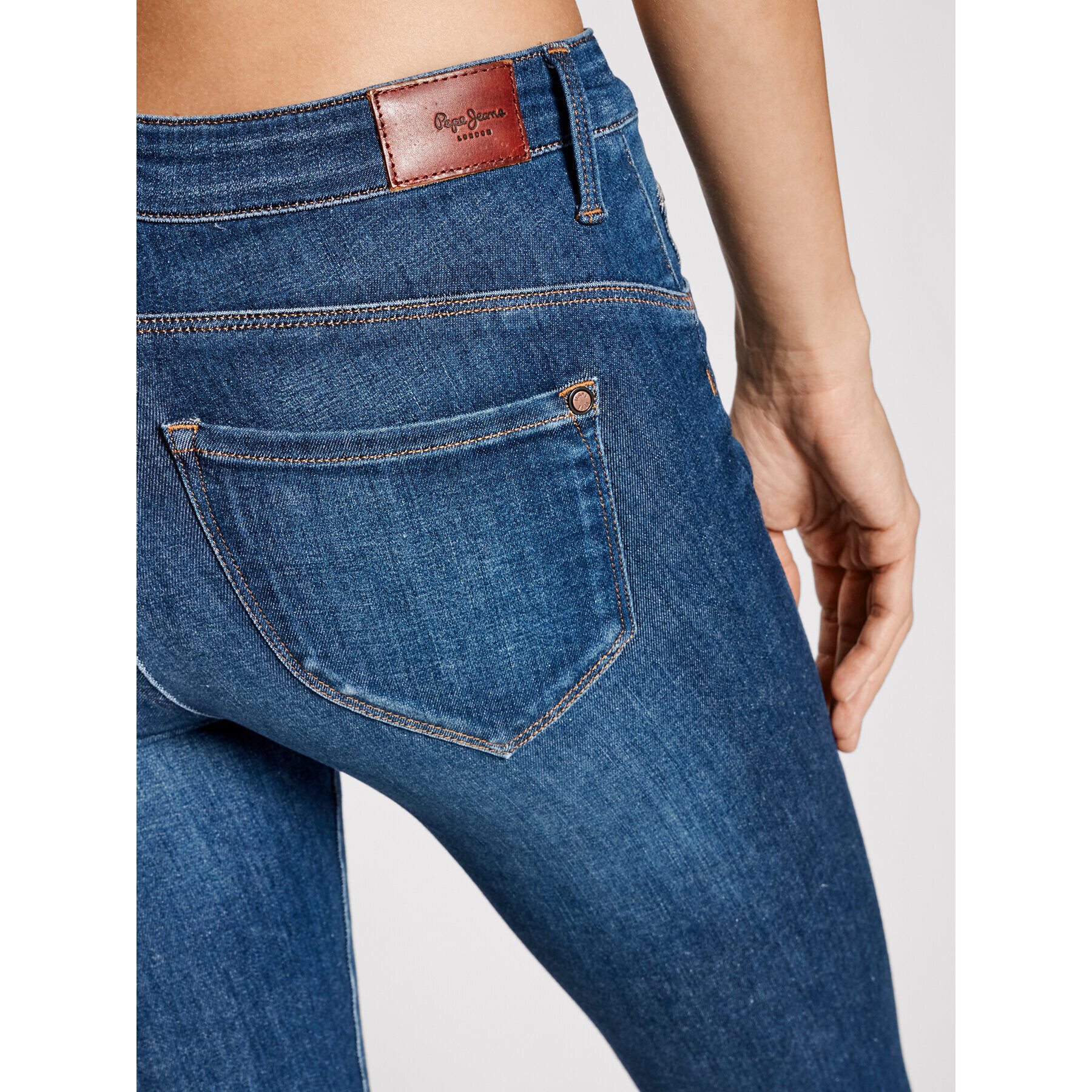 Pepe Jeans Дънки Zoe PL203616D Тъмносин Skinny Fit - Pepit.bg