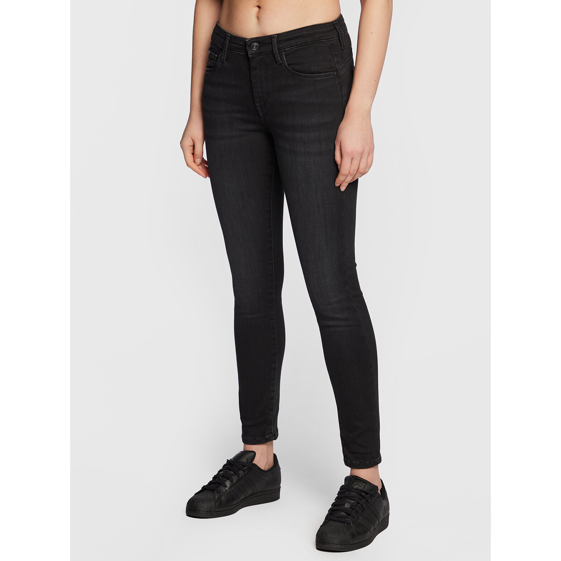 Pepe Jeans Дънки Zoe PL204177 Черен Skinny Fit - Pepit.bg