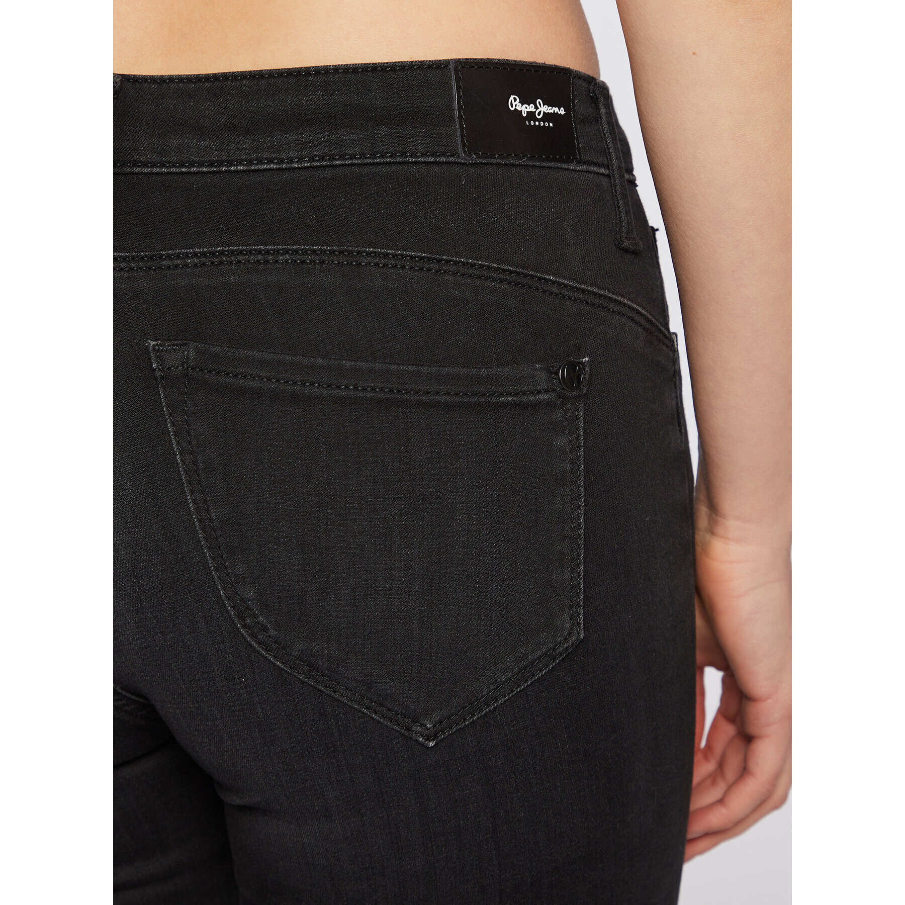 Pepe Jeans Дънки Zoe PL204177 Черен Skinny Fit - Pepit.bg