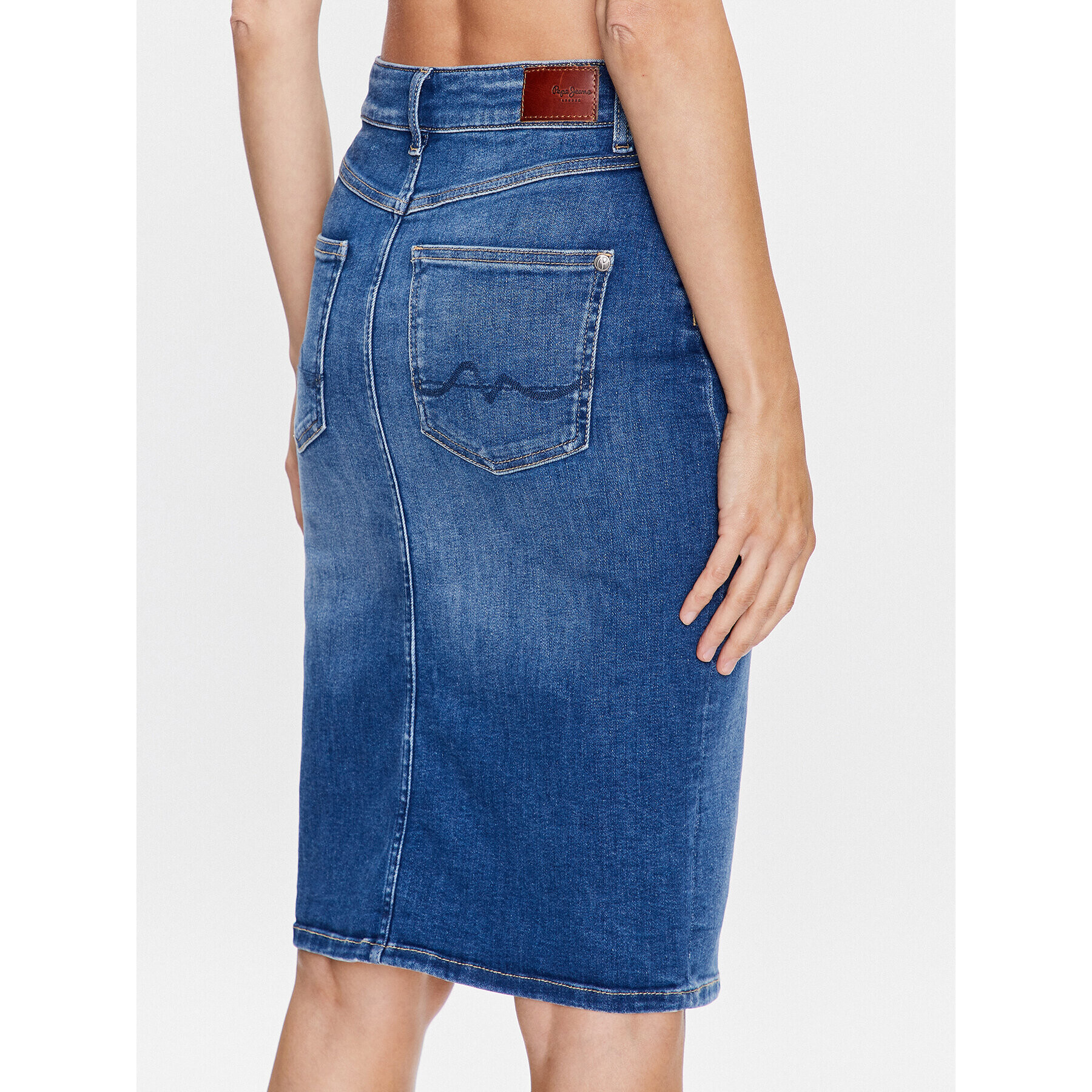 Pepe Jeans Дънкова пола Nikita Skirt PL901007HQ7 Син Regular Fit - Pepit.bg