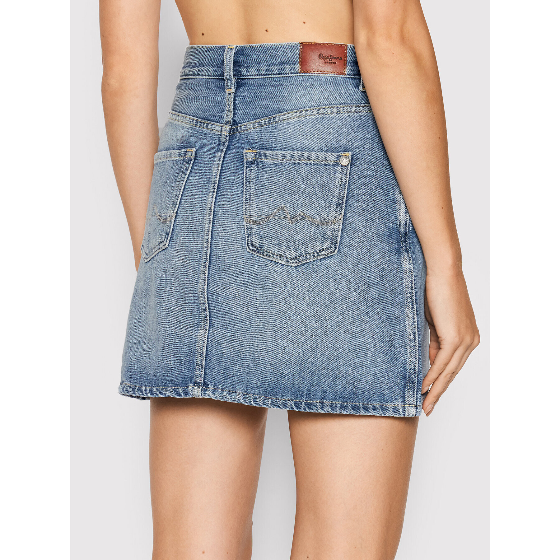 Pepe Jeans Дънкова пола Rachel PL900979 Син Regular Fit - Pepit.bg