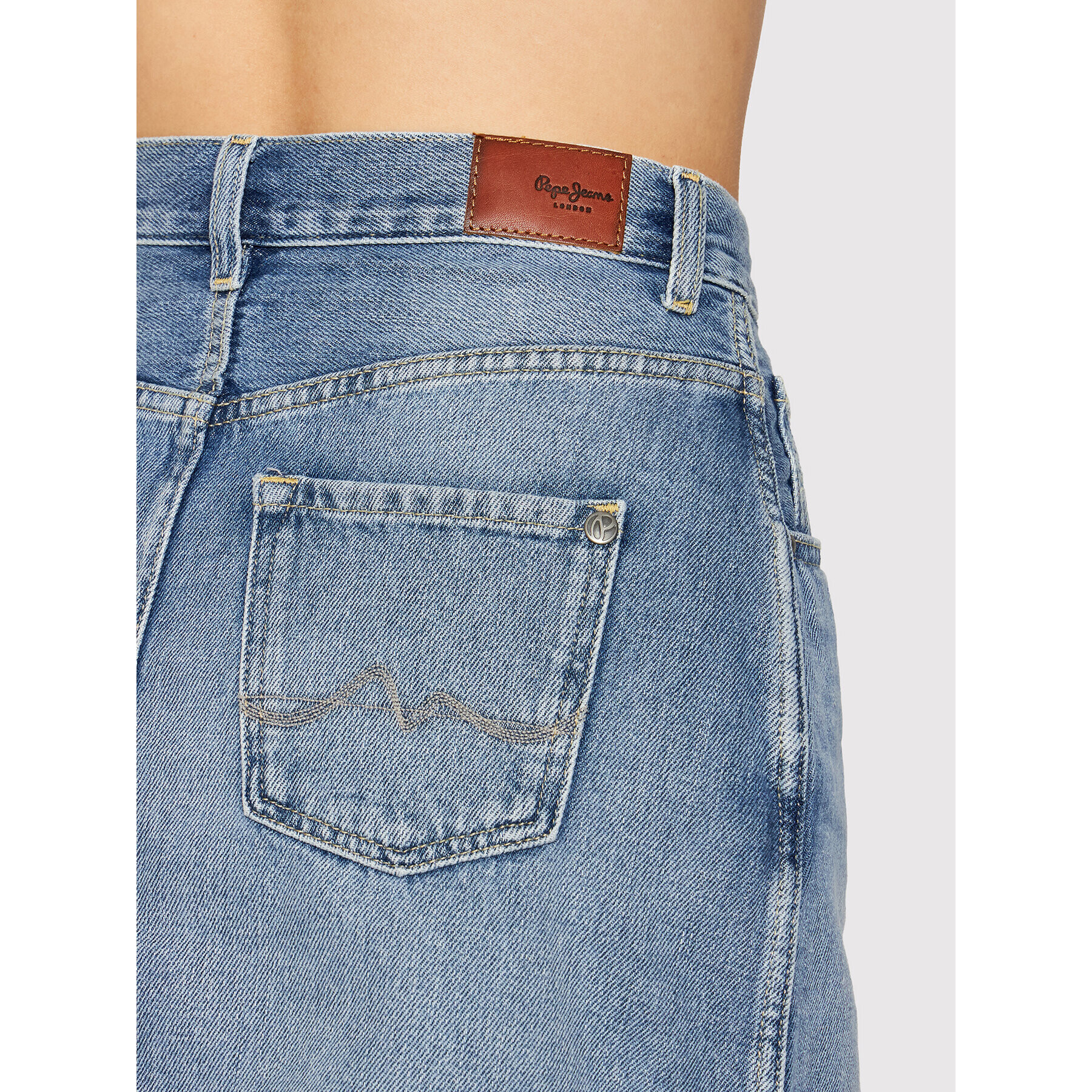 Pepe Jeans Дънкова пола Rachel PL900979 Син Regular Fit - Pepit.bg