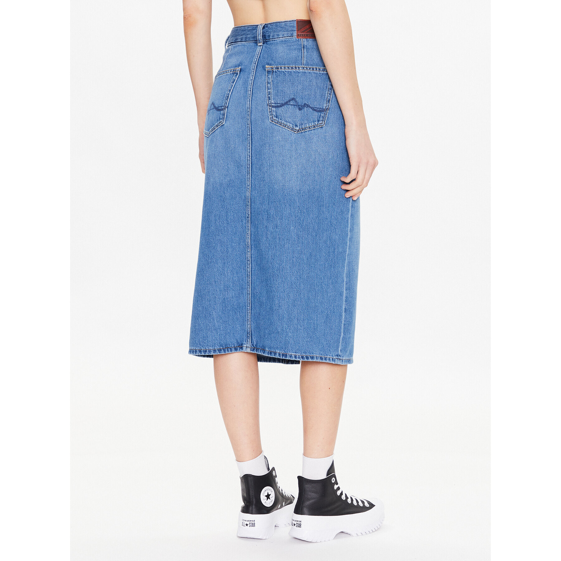 Pepe Jeans Дънкова пола Sofi PL901017 Син Regular Fit - Pepit.bg
