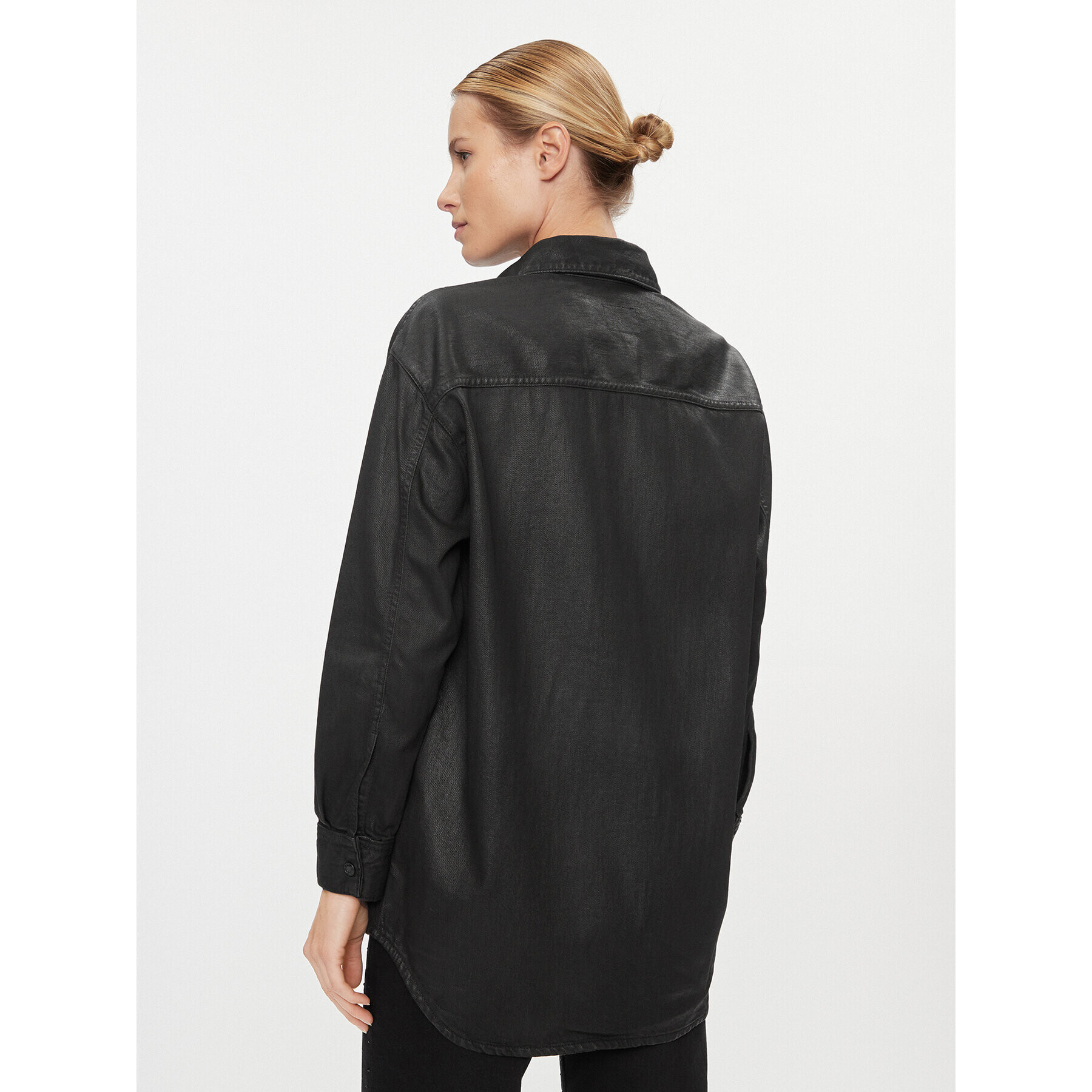 Pepe Jeans дънкова риза Alix PL304729 Черен Oversize - Pepit.bg