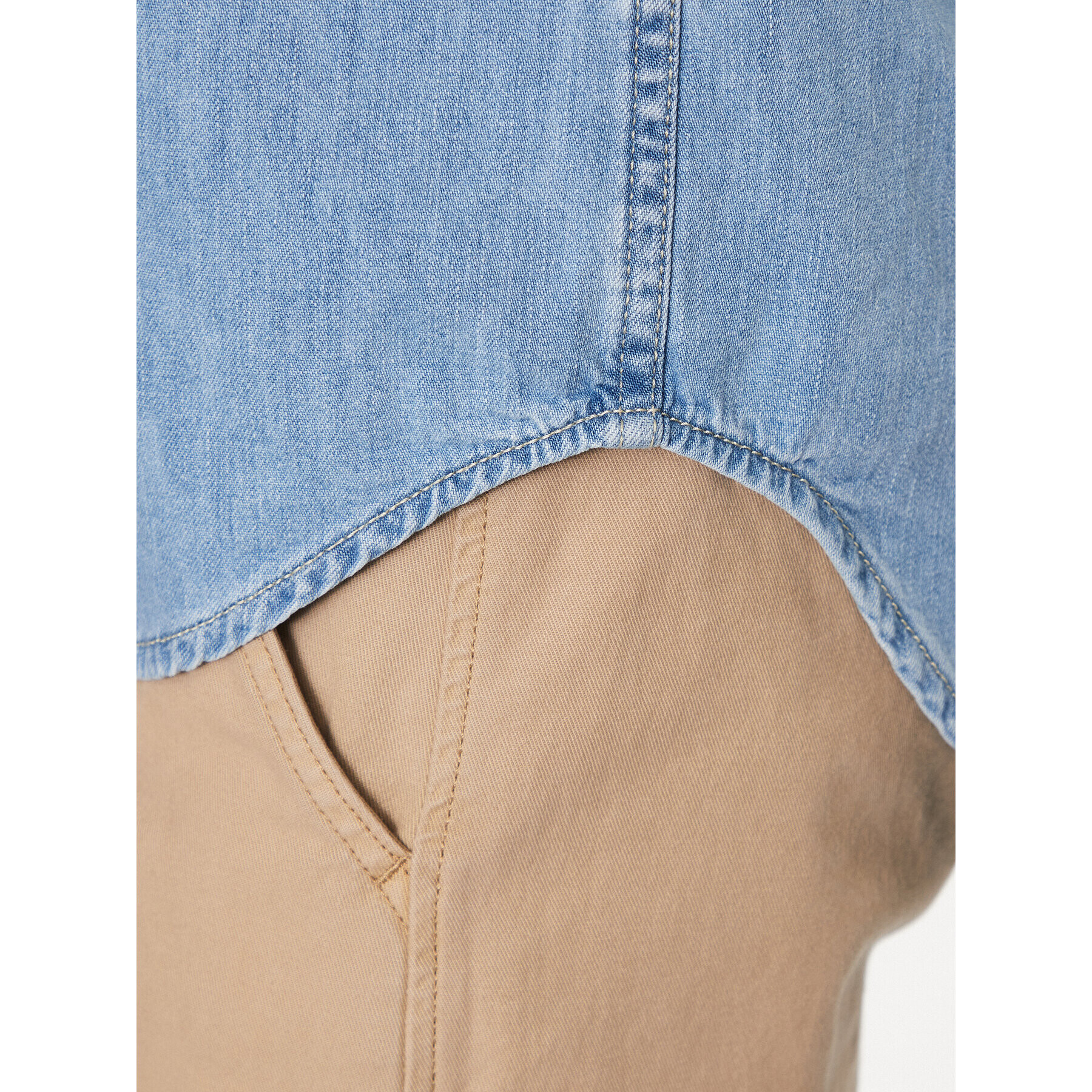 Pepe Jeans дънкова риза Hammond PM307509 Син Regular Fit - Pepit.bg