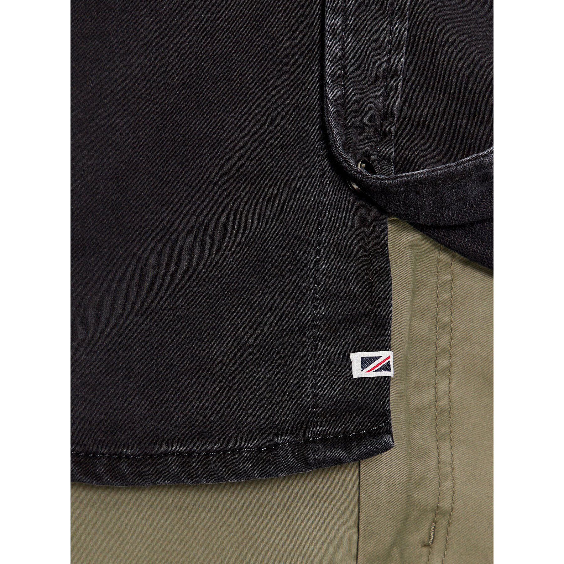 Pepe Jeans дънкова риза PM307490 Черен Slim Fit - Pepit.bg