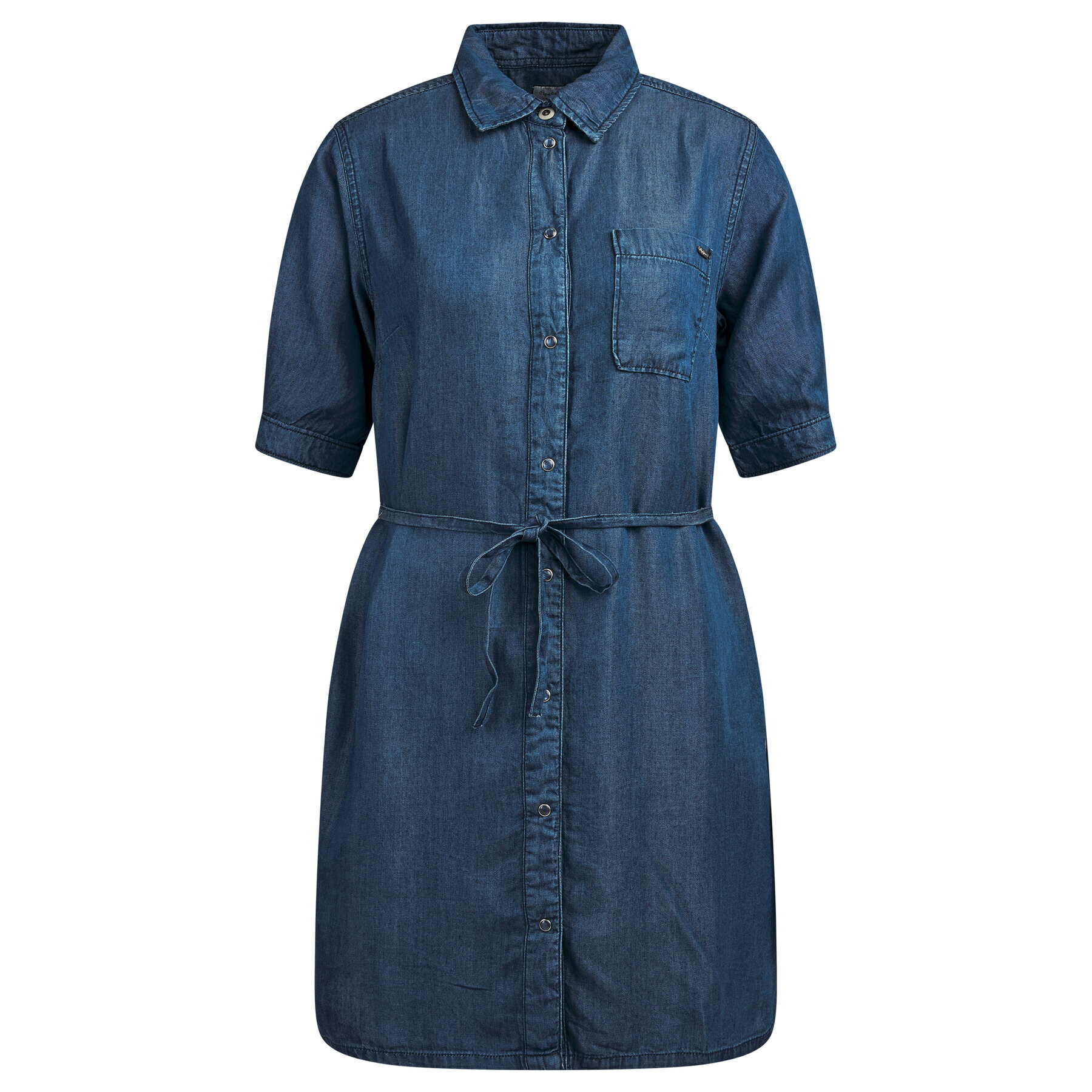 Pepe Jeans Дънкова рокля Gloss PL952694 Тъмносин Regular Fit - Pepit.bg