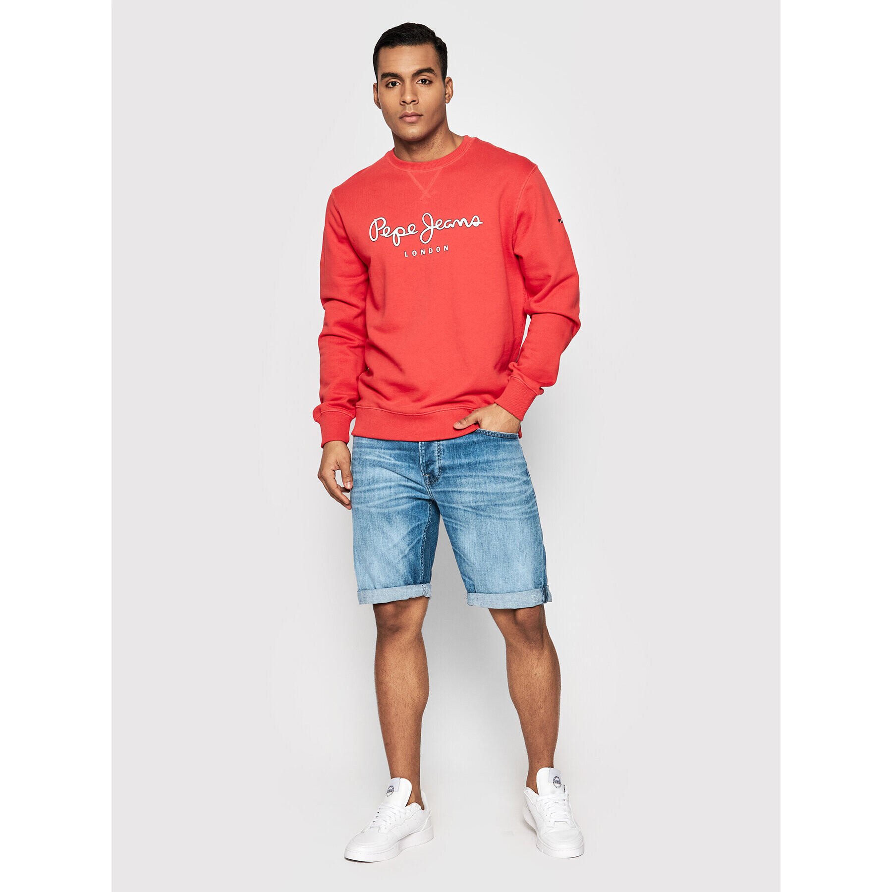 Pepe Jeans Дънкови шорти Callen PM800933 Син Relaxed Fit - Pepit.bg