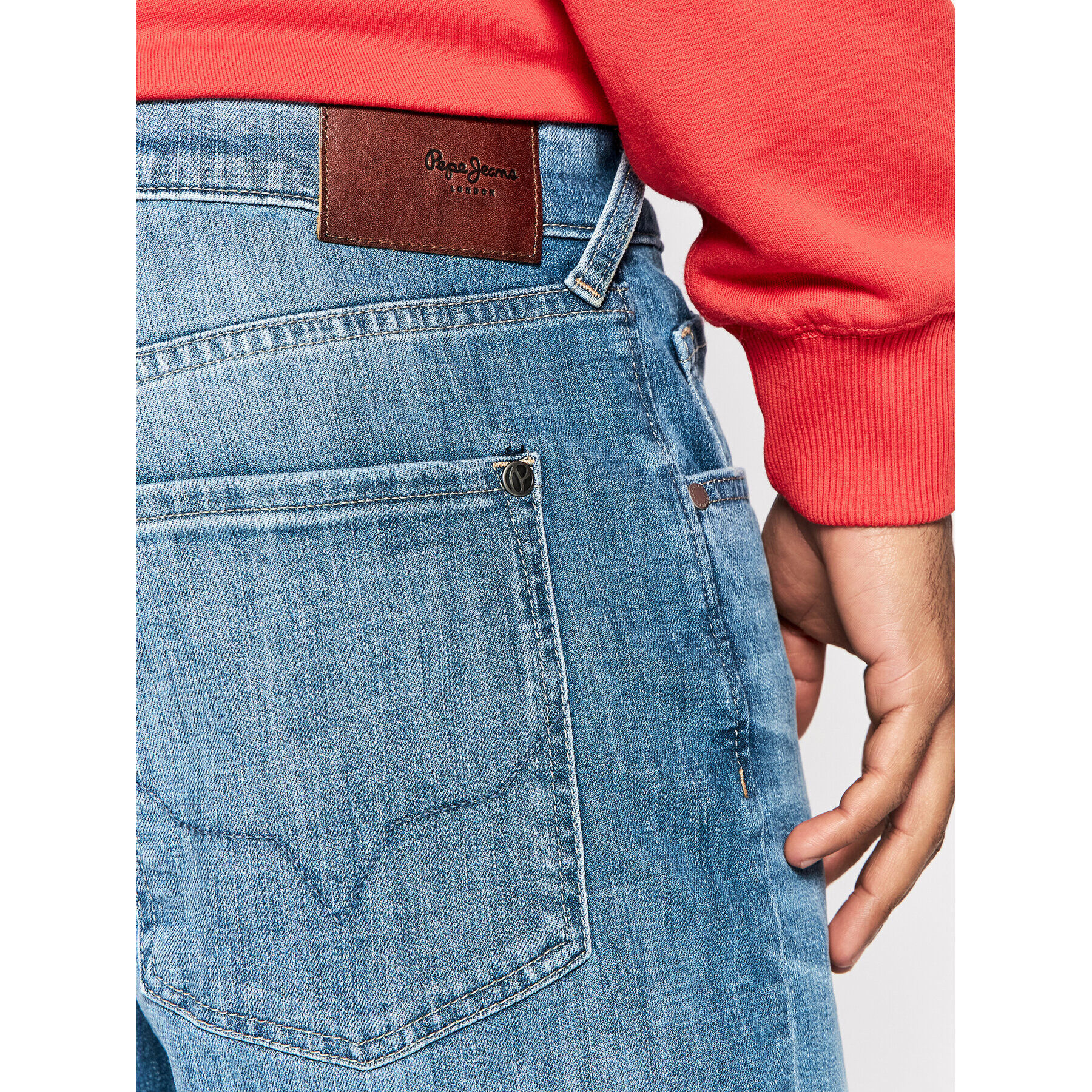 Pepe Jeans Дънкови шорти Callen PM800933 Син Relaxed Fit - Pepit.bg