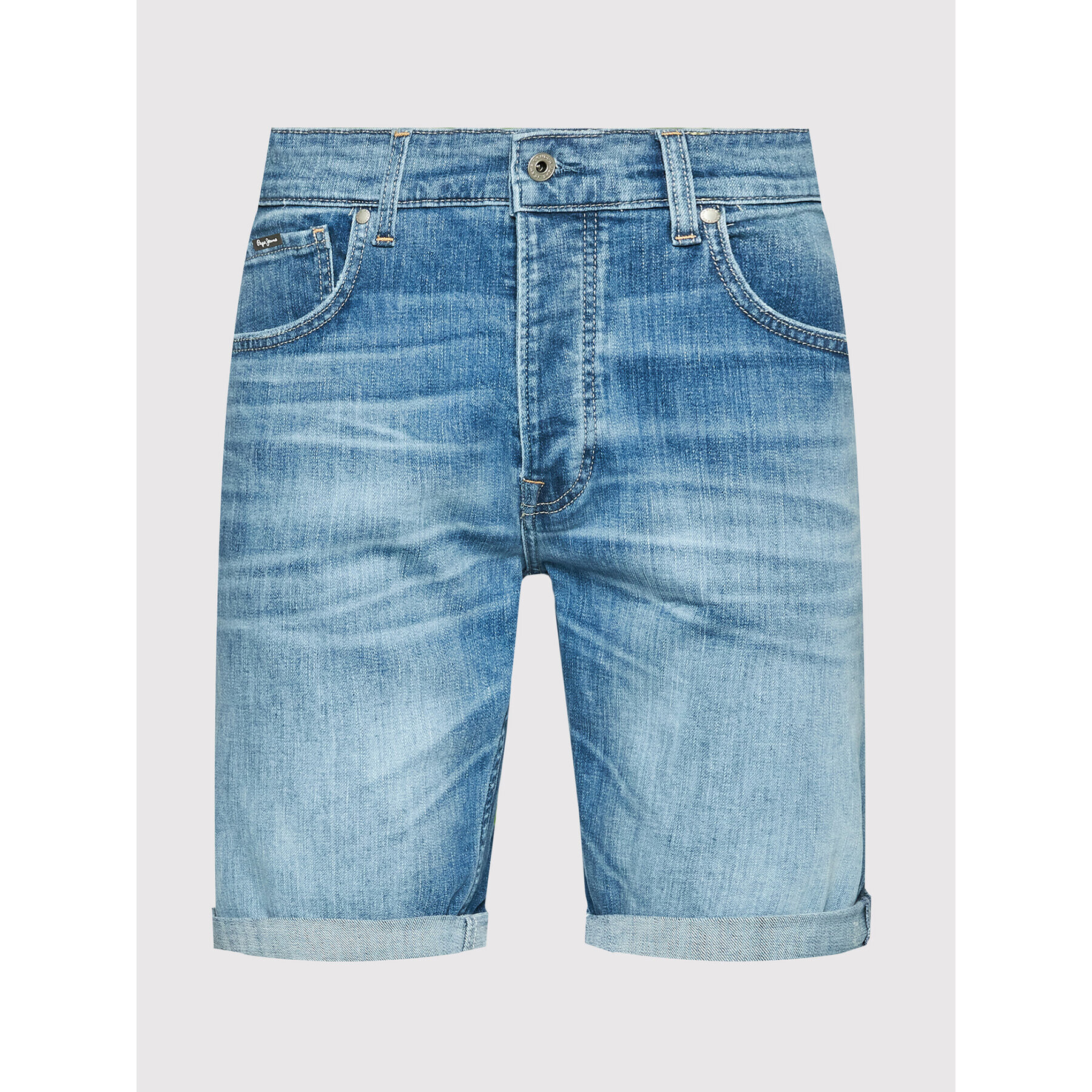 Pepe Jeans Дънкови шорти Callen PM800933 Син Relaxed Fit - Pepit.bg