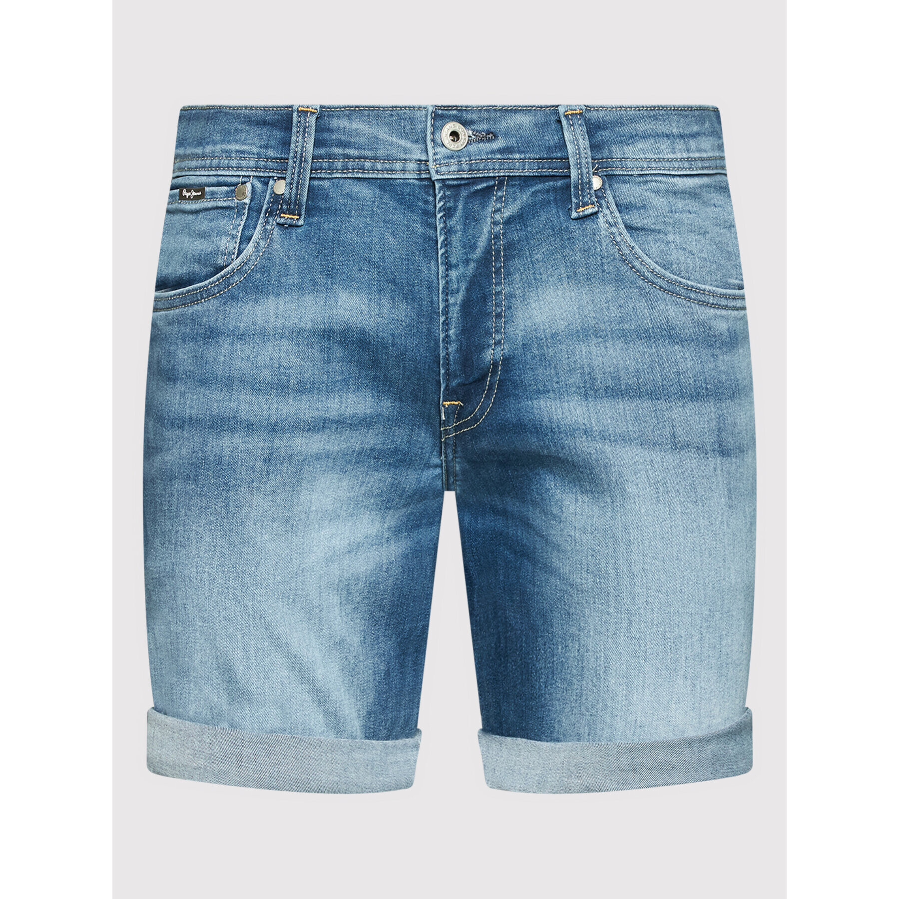 Pepe Jeans Дънкови шорти Cane PM800934 Син Slim Fit - Pepit.bg