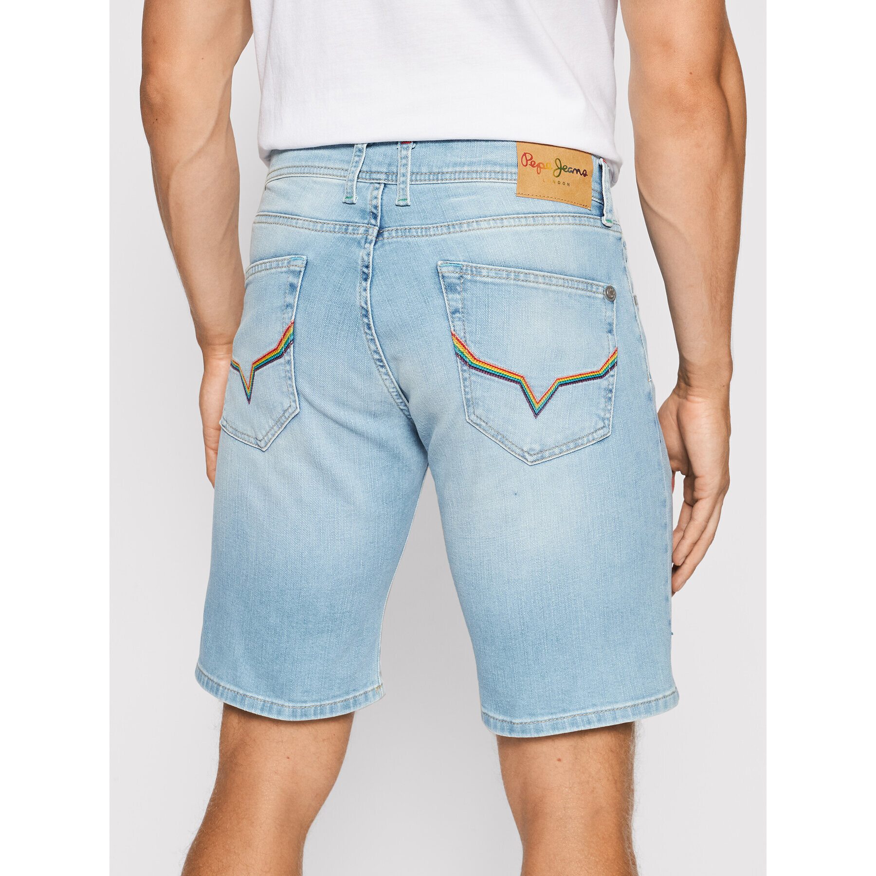 Pepe Jeans Дънкови шорти Cane Pride PM800795 Син Slim Fit - Pepit.bg