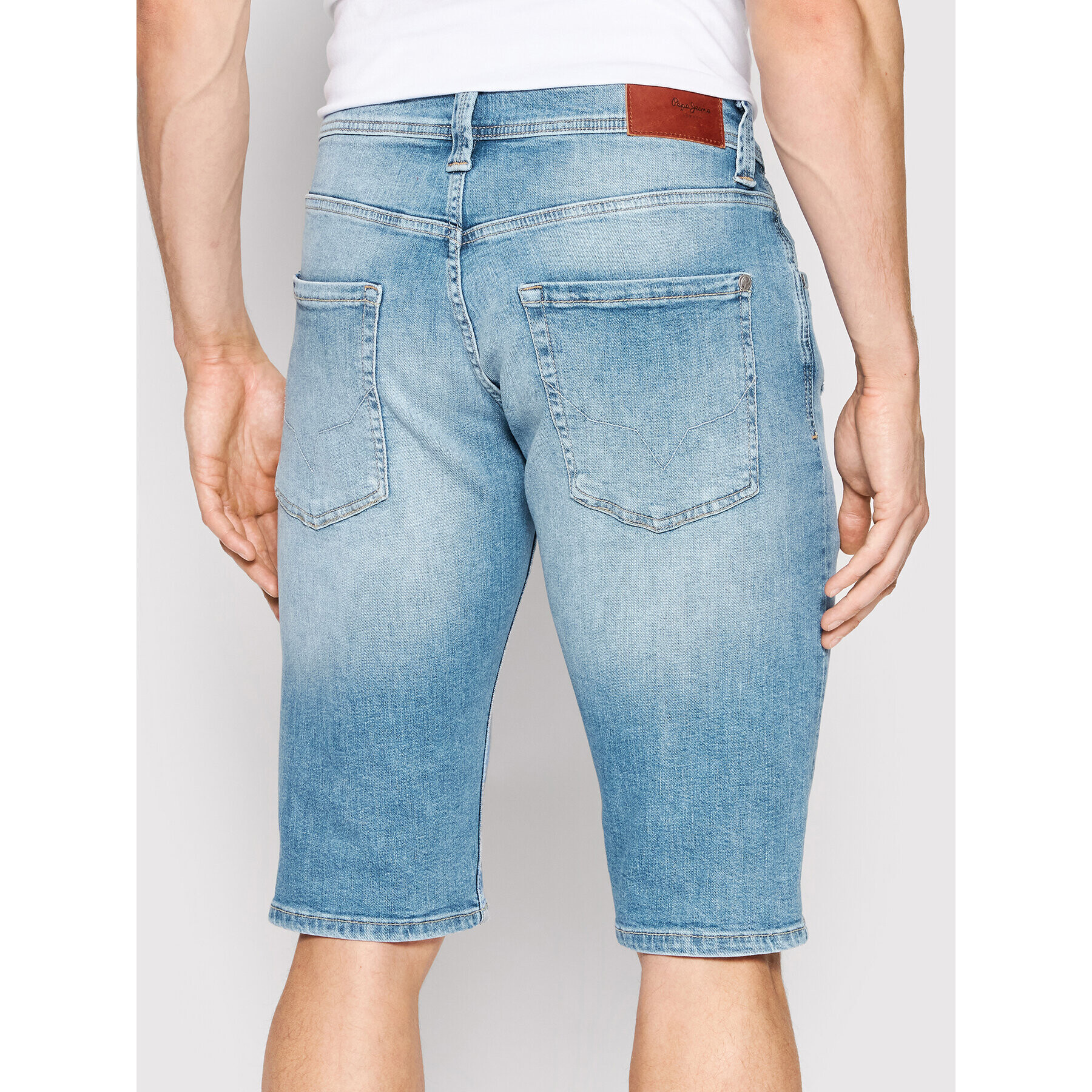 Pepe Jeans Дънкови шорти Cash PM800935 Син Regular Fit - Pepit.bg