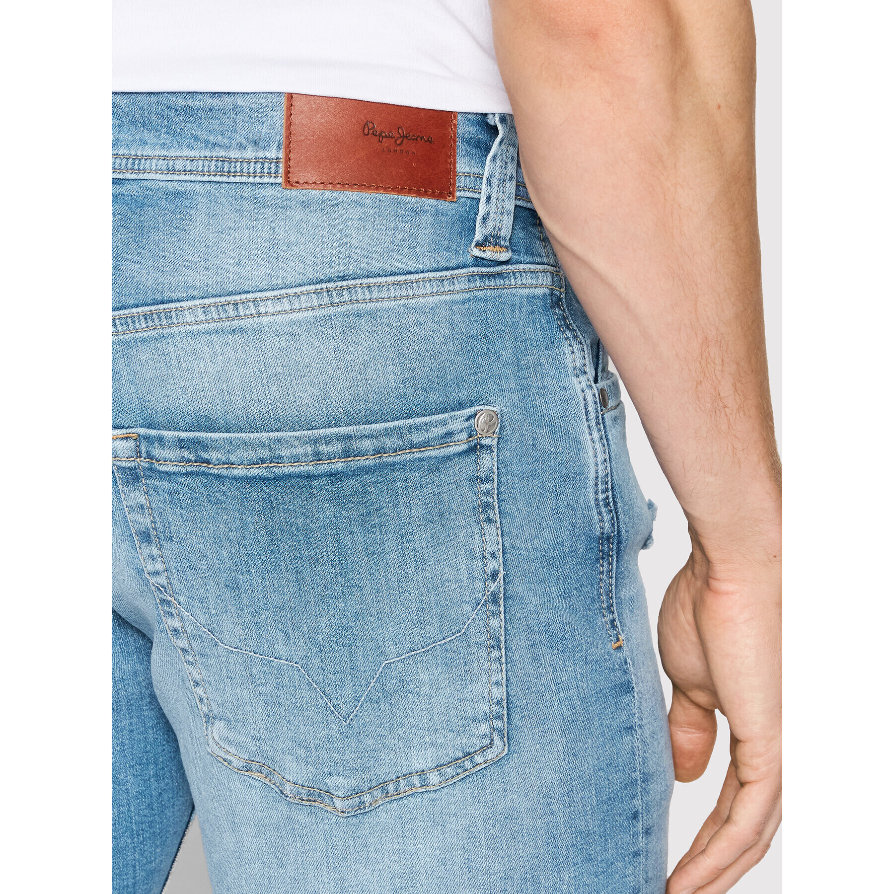 Pepe Jeans Дънкови шорти Cash PM800935 Син Regular Fit - Pepit.bg