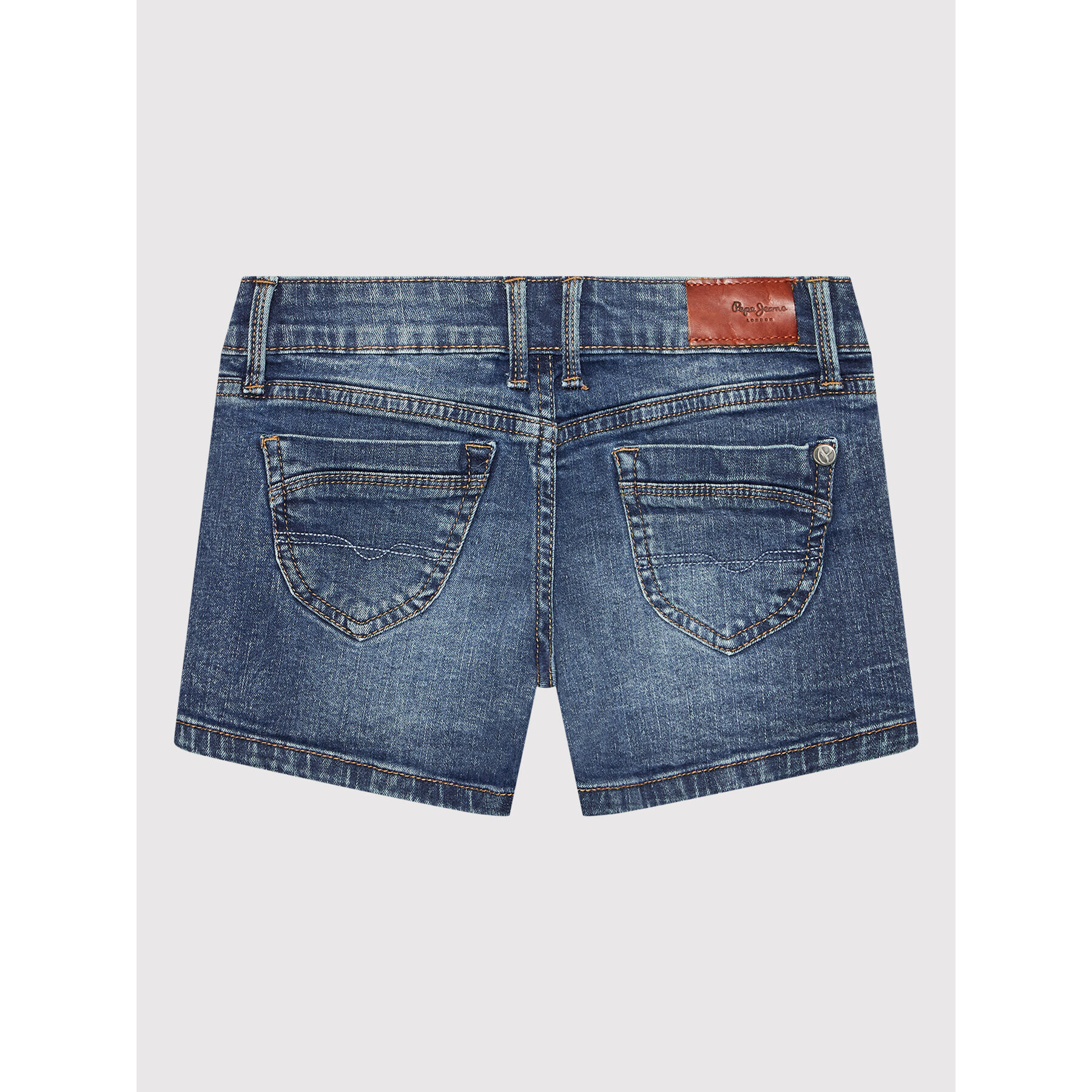 Pepe Jeans Дънкови шорти Foxtail PG800782 Тъмносин Regular Fit - Pepit.bg