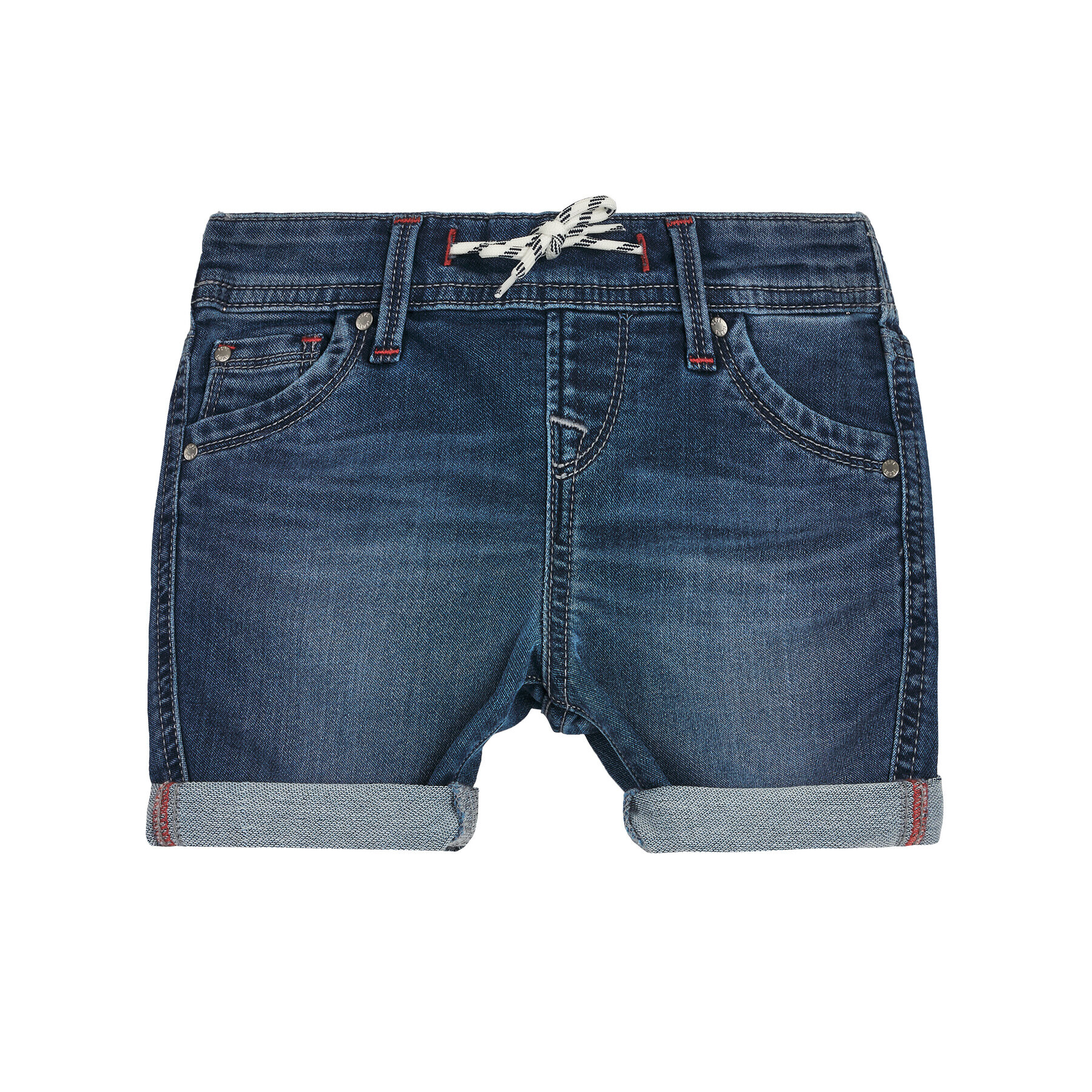 Pepe Jeans Дънкови шорти Gene Zip PB800602 Тъмносин Regular Fit - Pepit.bg