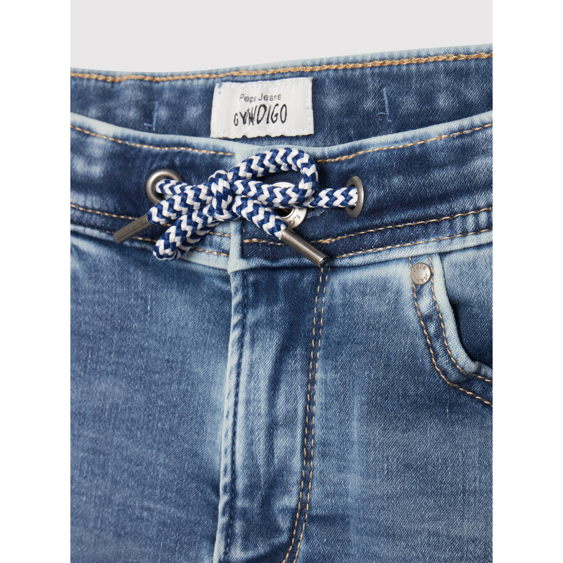 Pepe Jeans Дънкови шорти GYMDIGO Joe PB800695 Син Regular Fit - Pepit.bg