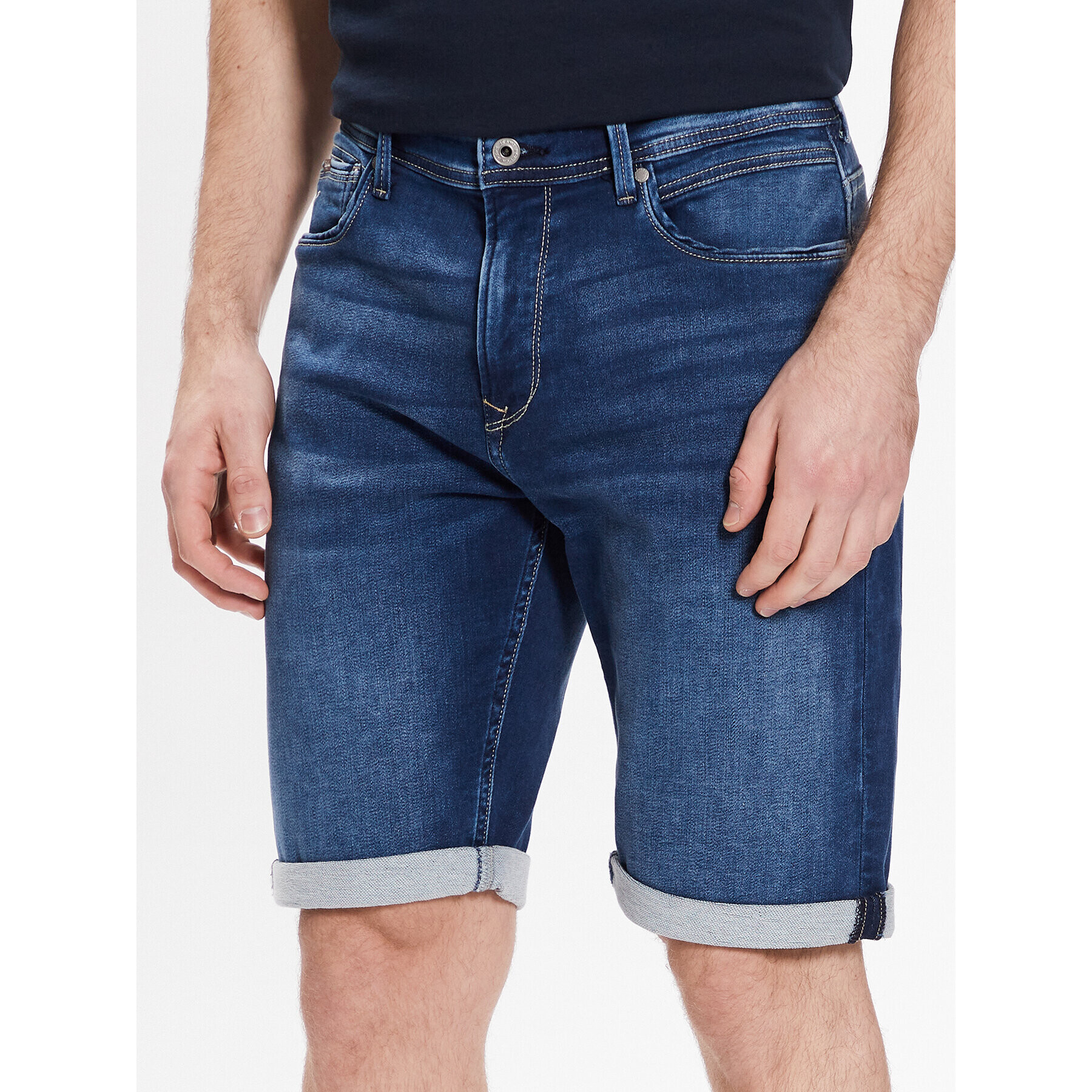 Pepe Jeans Дънкови шорти Jack Short PM801022CQ8 Син Regular Fit - Pepit.bg