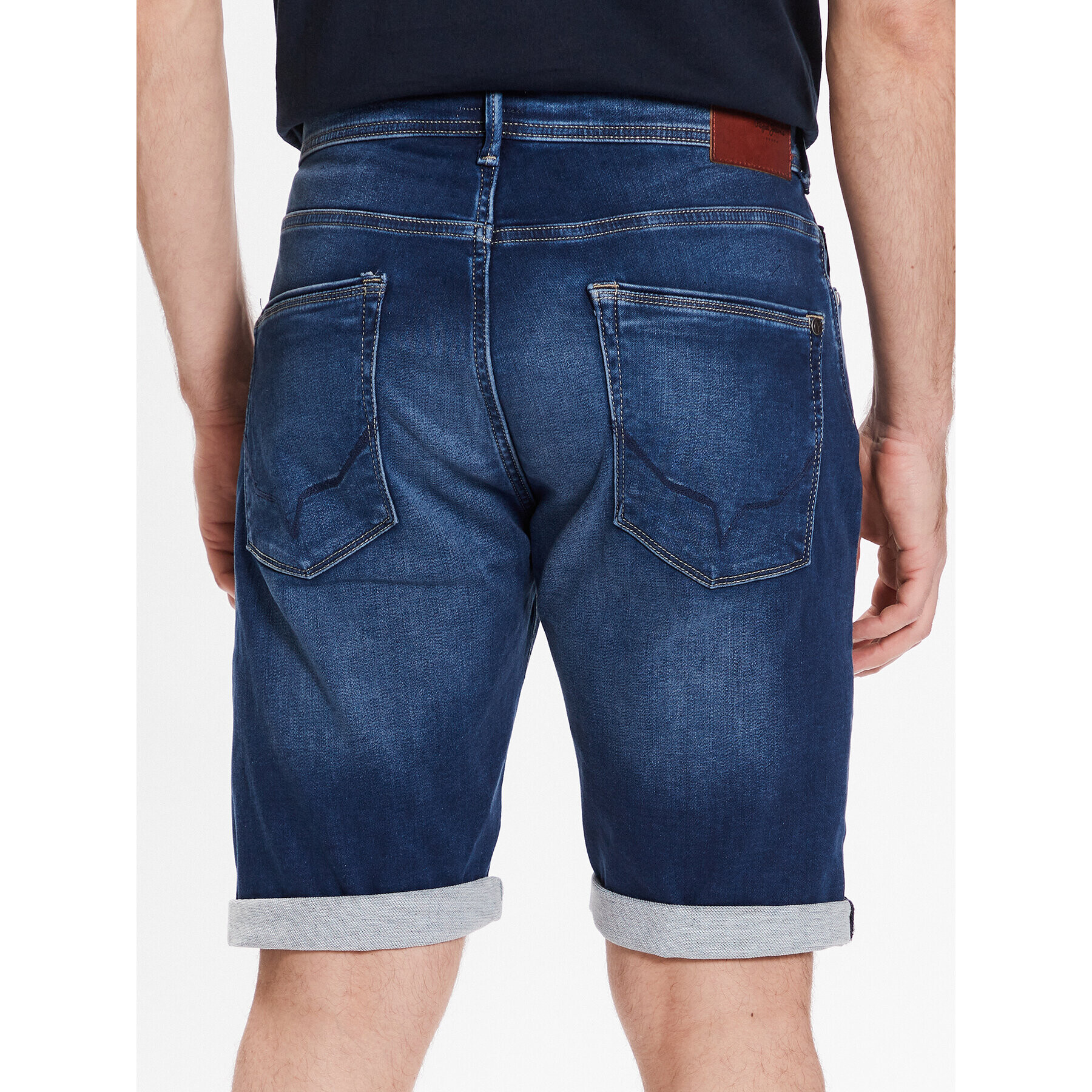 Pepe Jeans Дънкови шорти Jack Short PM801022CQ8 Син Regular Fit - Pepit.bg