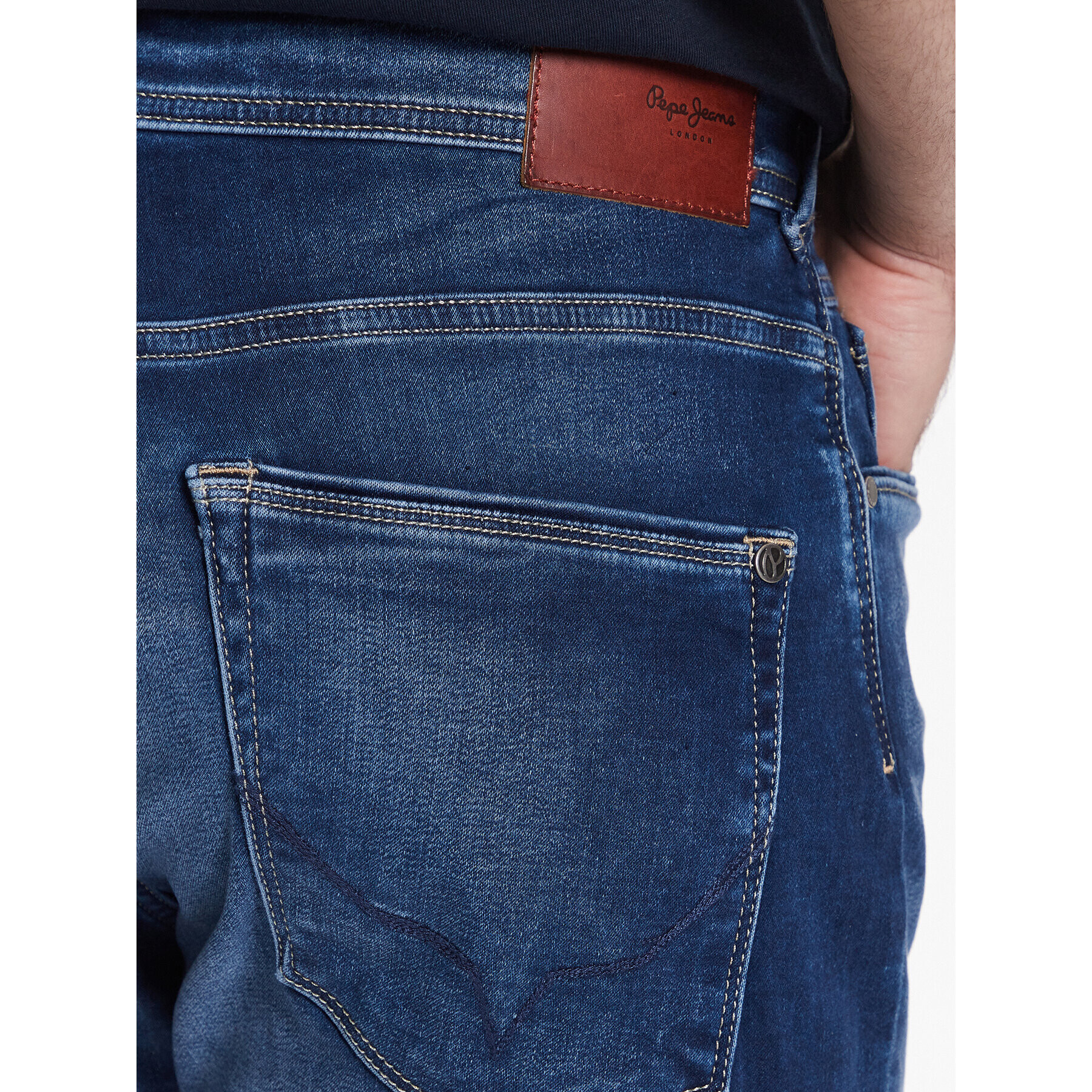 Pepe Jeans Дънкови шорти Jack Short PM801022CQ8 Син Regular Fit - Pepit.bg