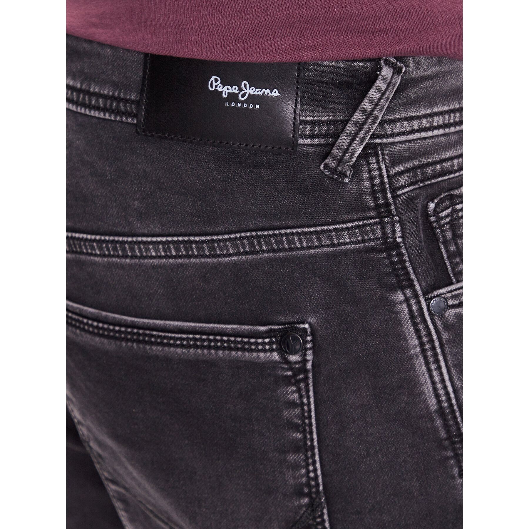 Pepe Jeans Дънкови шорти Jack Short PM801022XF7 Сив Regular Fit - Pepit.bg