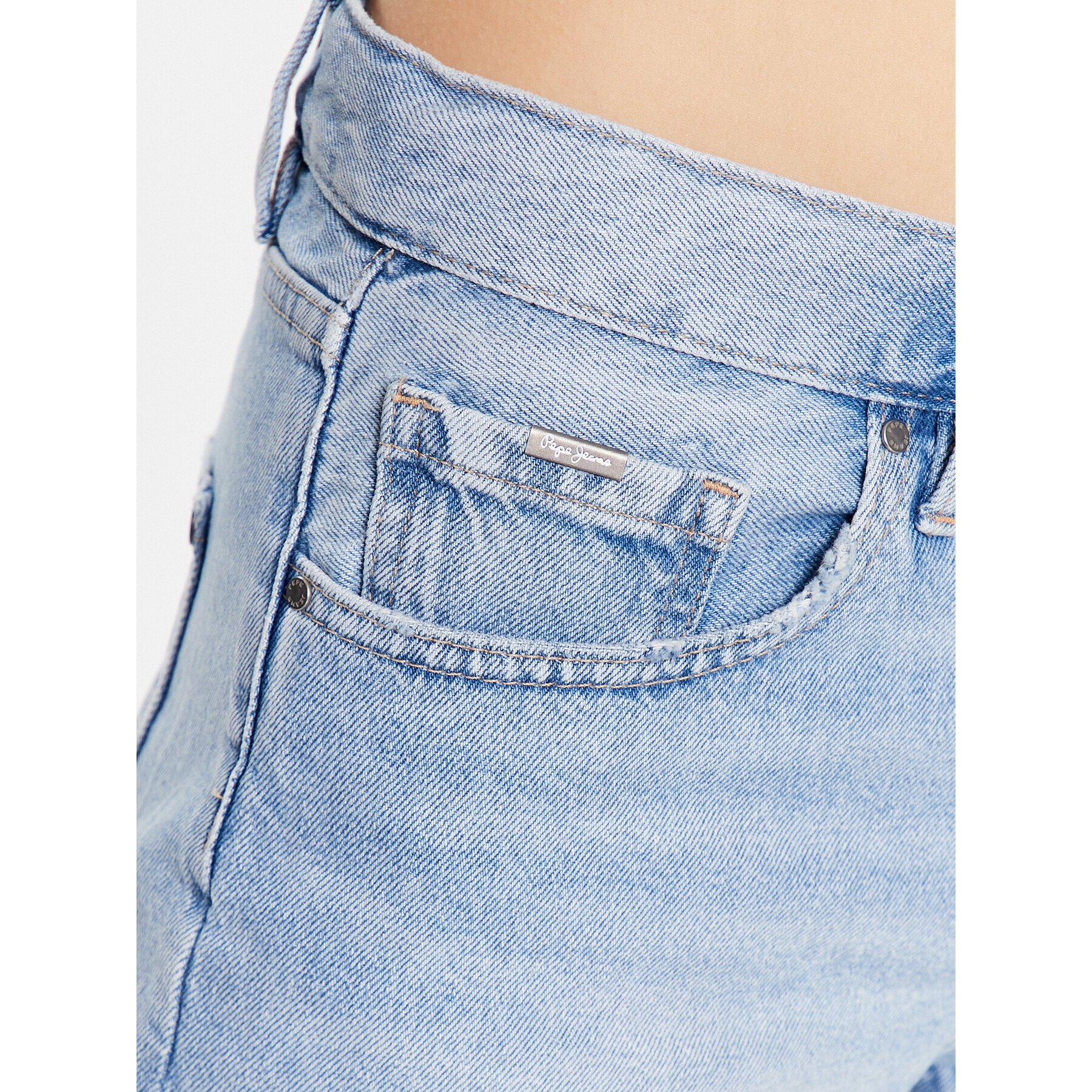 Pepe Jeans Дънкови шорти Mable Short PL800997PE7 Син Regular Fit - Pepit.bg