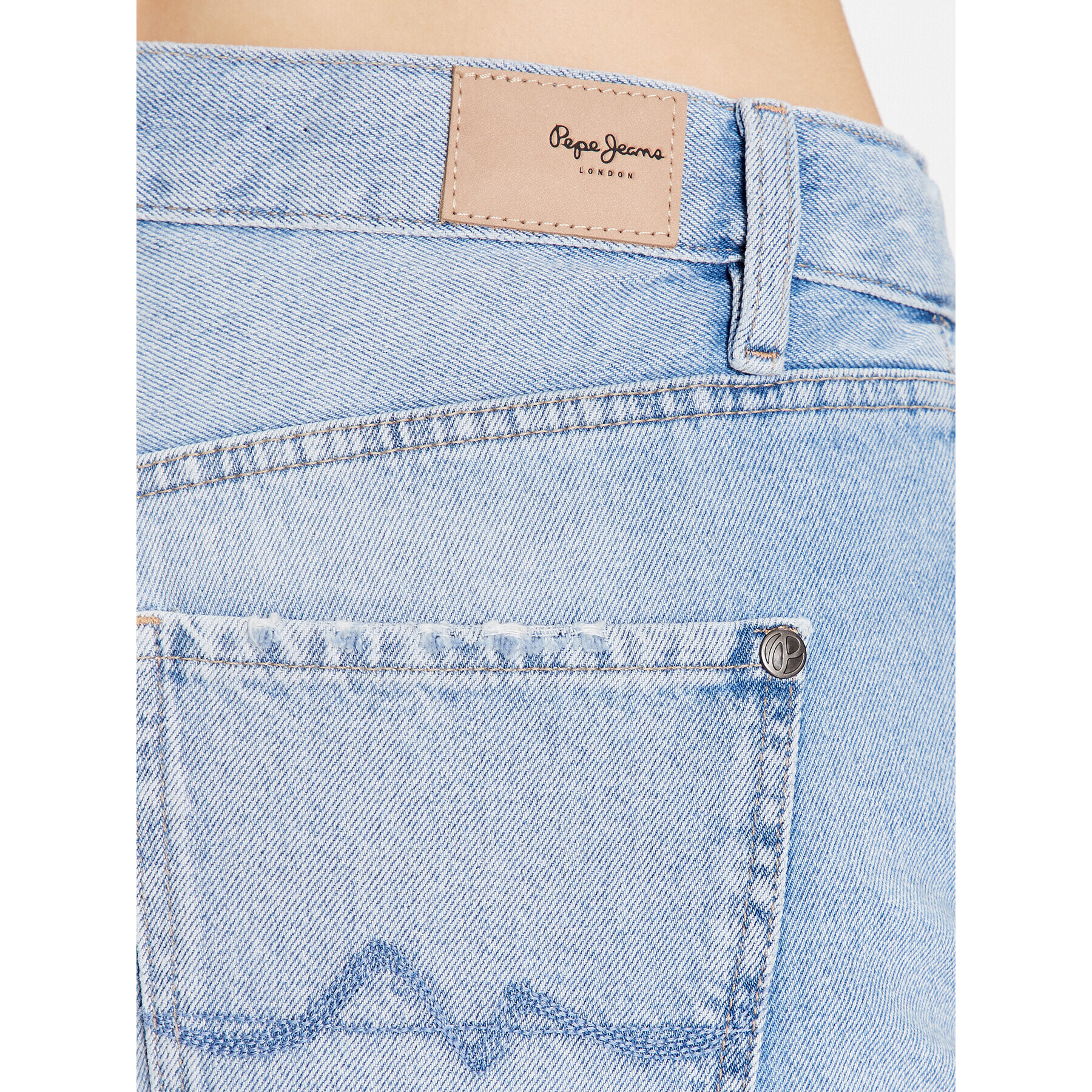 Pepe Jeans Дънкови шорти Mable Short PL800997PE7 Син Regular Fit - Pepit.bg