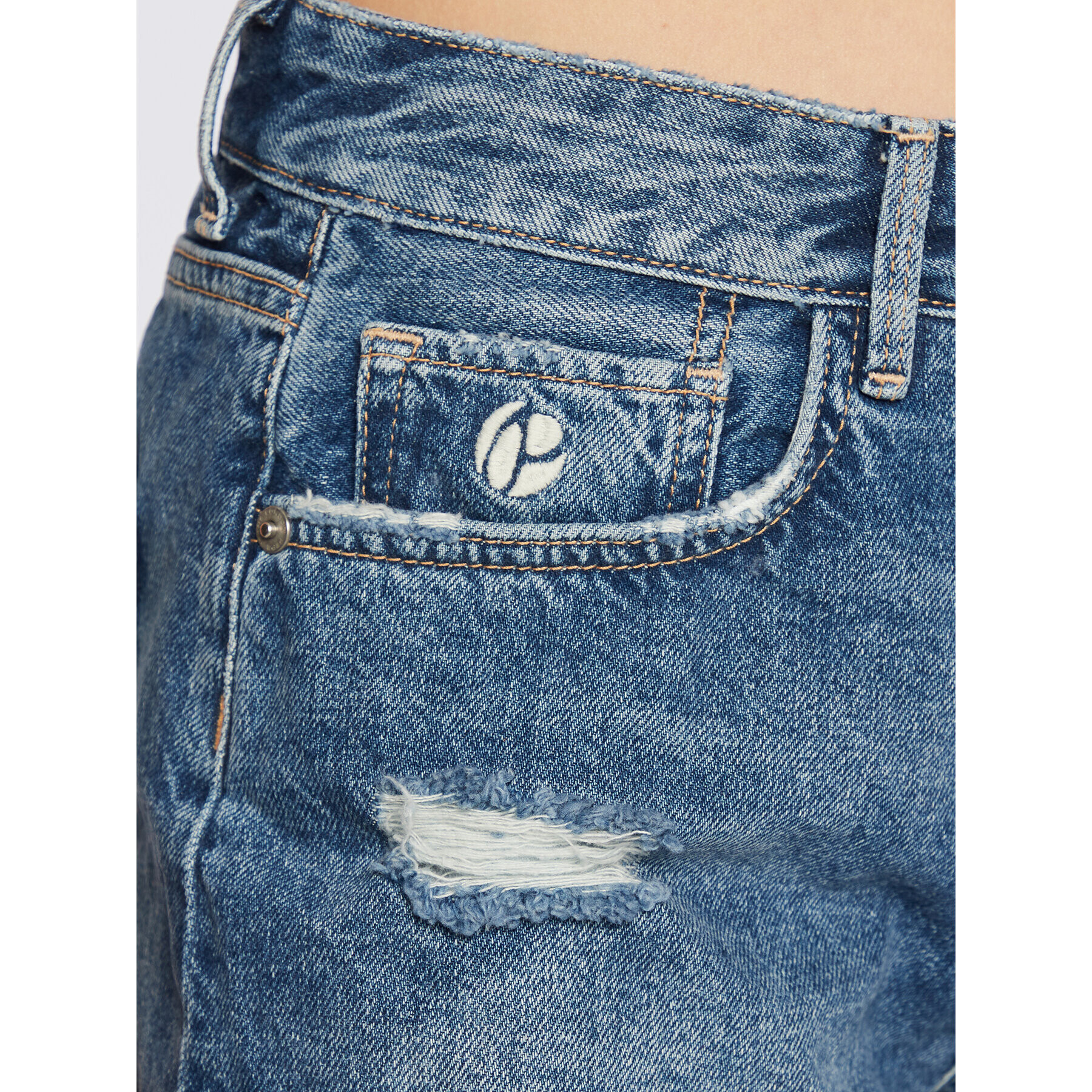 Pepe Jeans Дънкови шорти Marly PL801009 Син Regular Fit - Pepit.bg