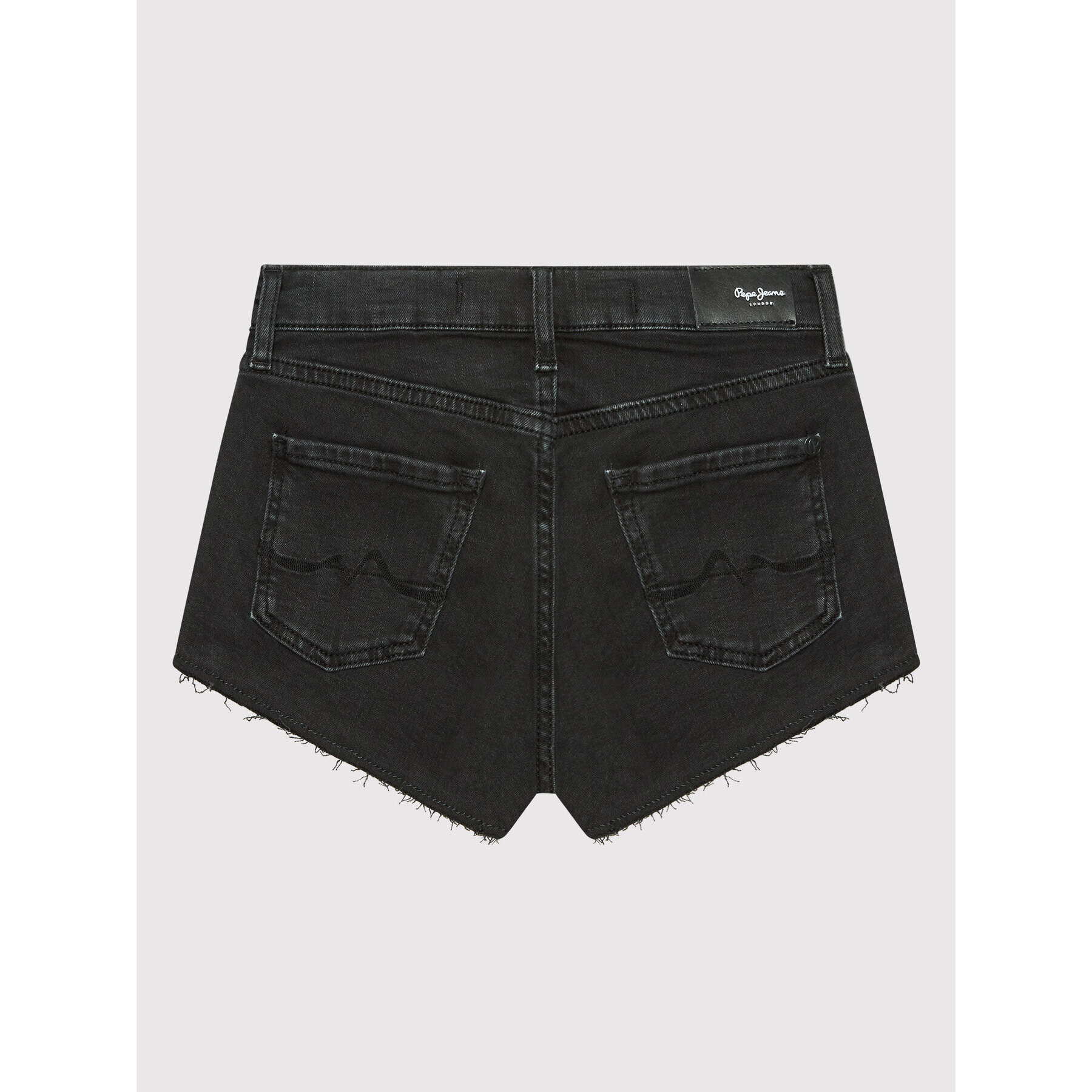 Pepe Jeans Дънкови шорти Patty PG800783 Черен Regular Fit - Pepit.bg