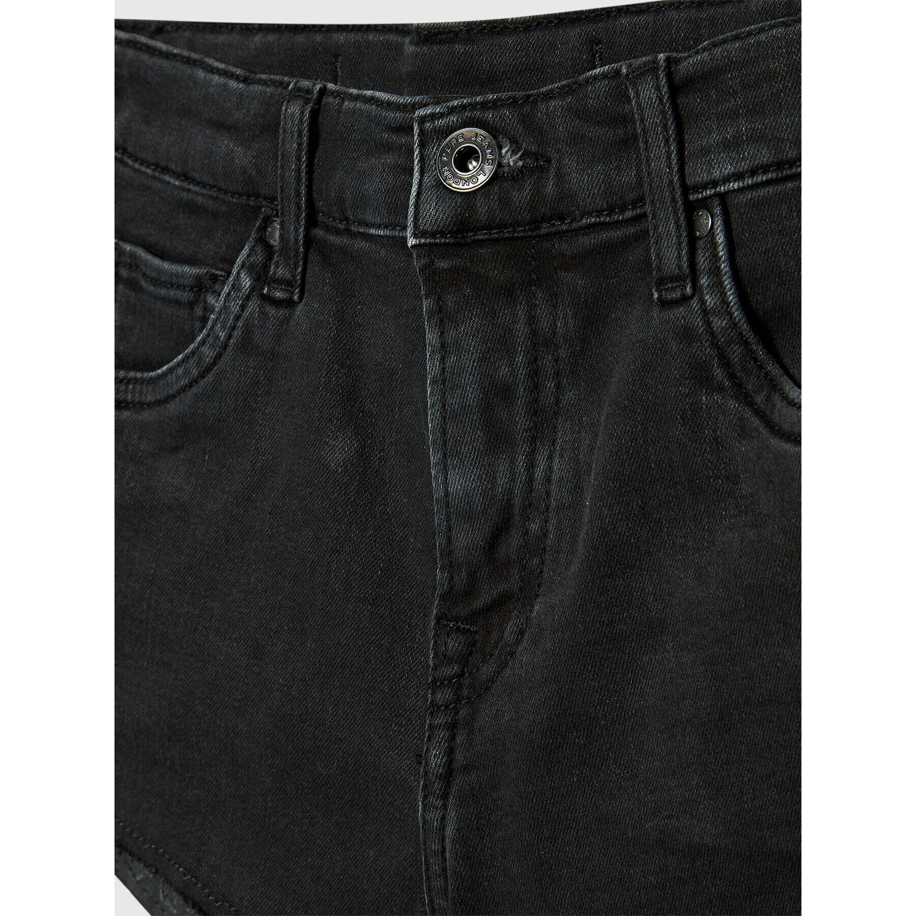 Pepe Jeans Дънкови шорти Patty PG800783 Черен Regular Fit - Pepit.bg