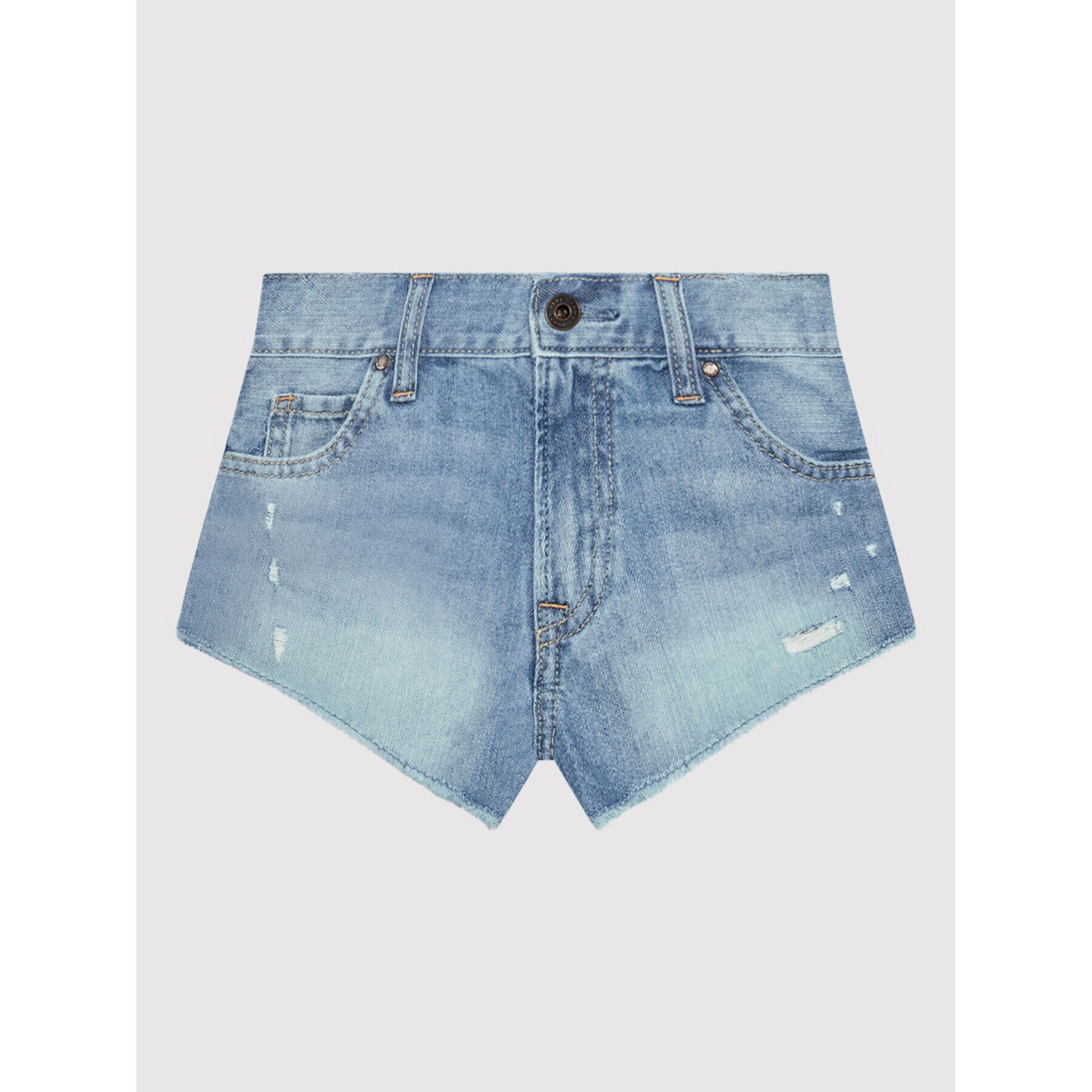 Pepe Jeans Дънкови шорти Patty PG800783 Син Regular Fit - Pepit.bg