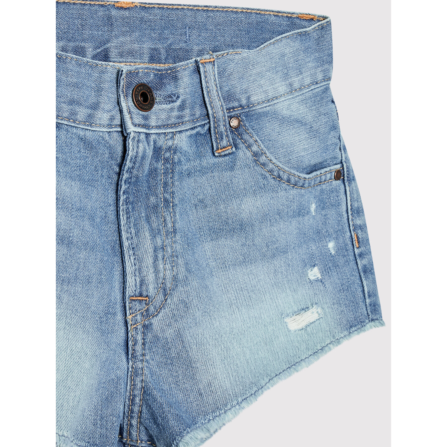 Pepe Jeans Дънкови шорти Patty PG800783 Син Regular Fit - Pepit.bg